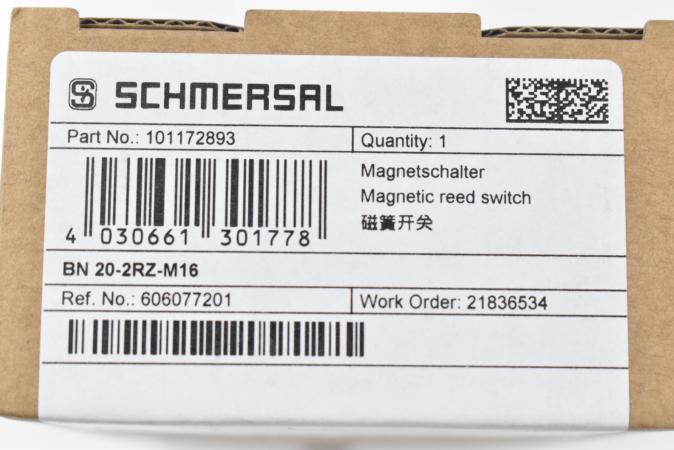 Schmersal Magnetschalter BN 20-2RZ-M16 ( 101172893 ) 