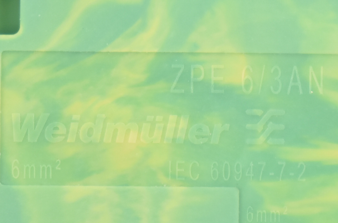Weidmüller Schutzleiterklemmen Zugfederanschluss ZPE 6/3AN ( VE 47 Stück )