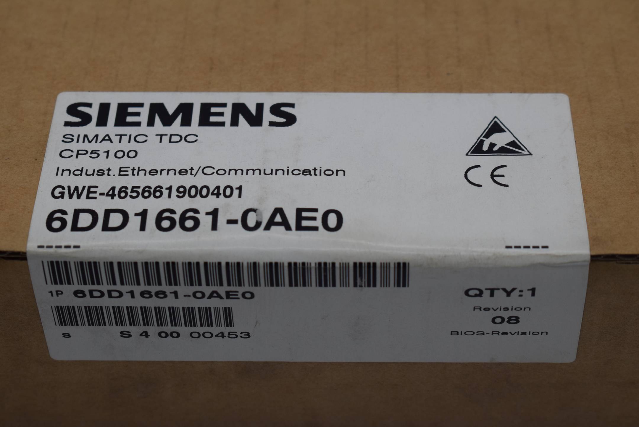 Siemens simatic TDC CP5100 6DD1661-0AE0 ( 6DD1 661-0AE0 ) Rev. 08