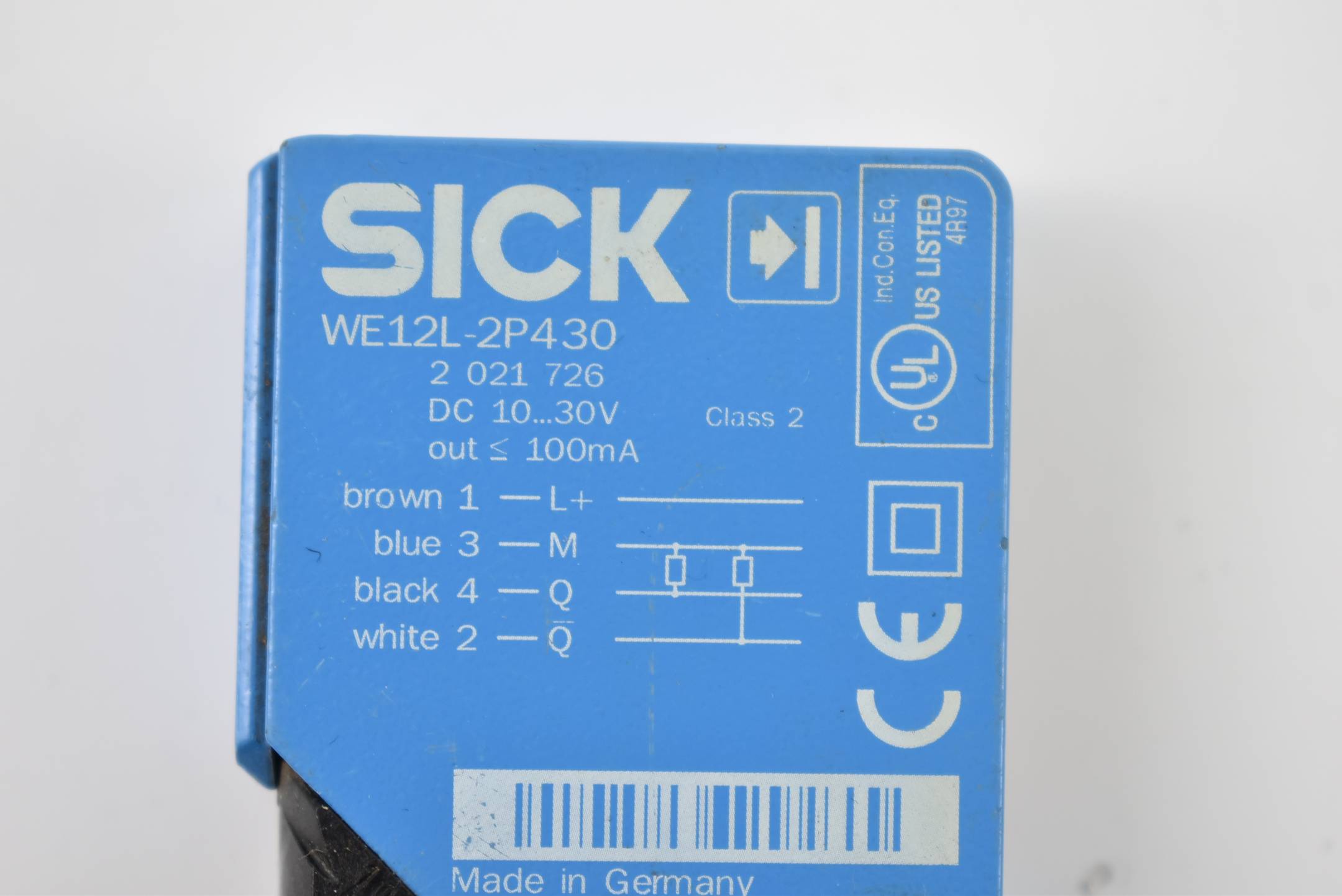 Sick Lichtschranke Empfänger 10-30 VDC WE12L-2P430 ( 2021726 )
