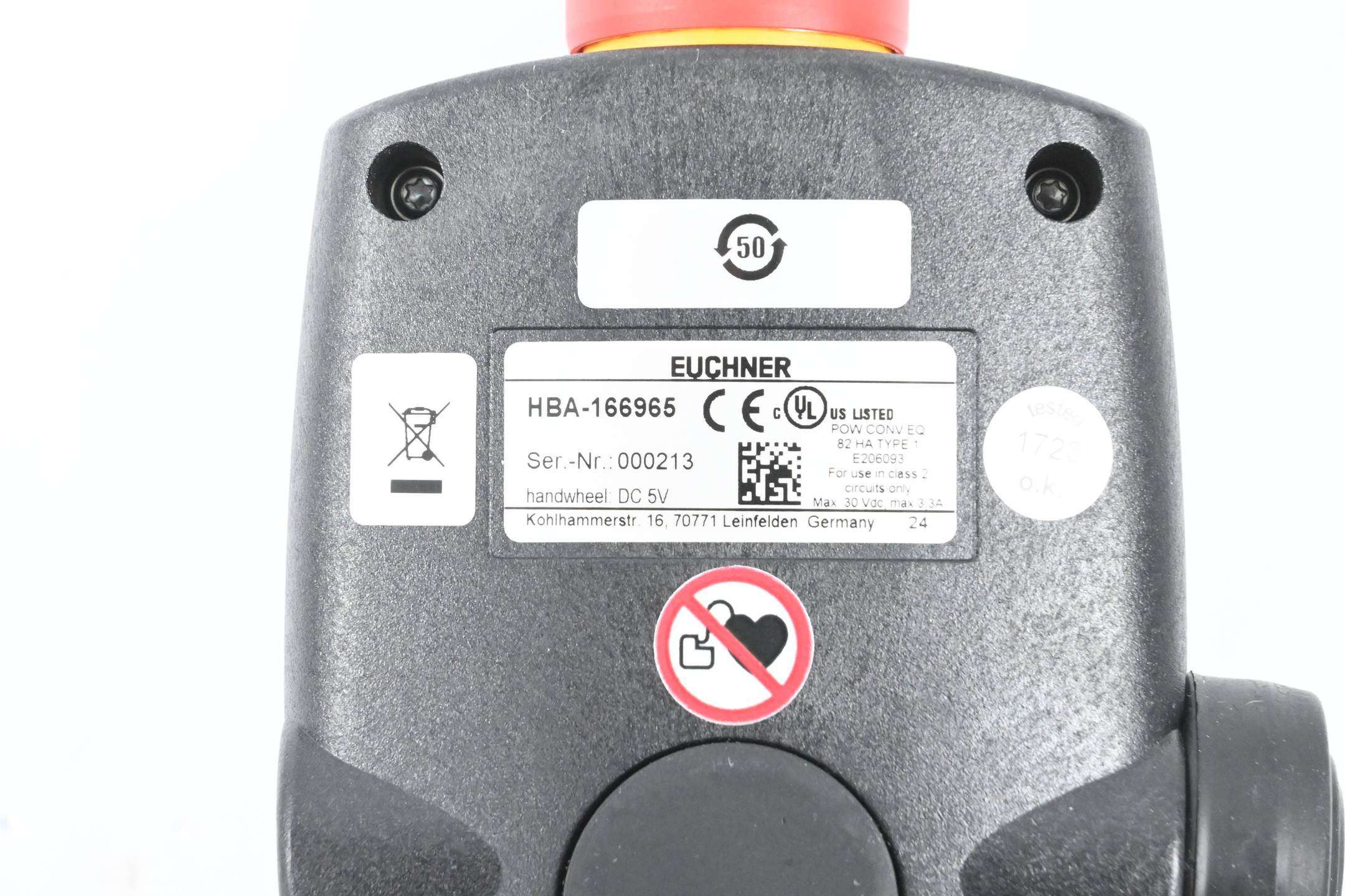 Euchner Handbediengerät HBA-166965
