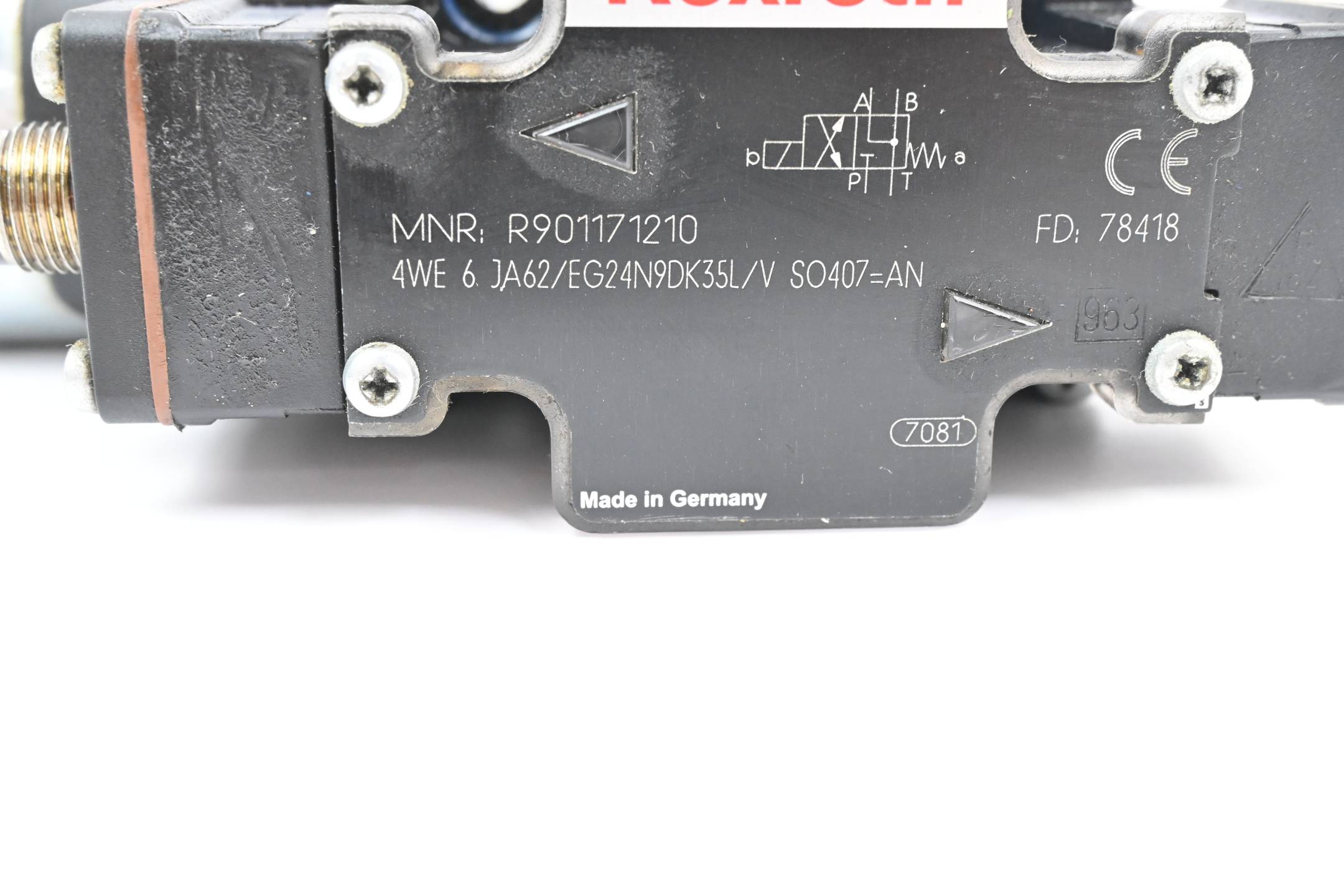 Rexroth Wegeschieberventil 4WE 6 JA62/EG24N9DK35L/V SO407=AN ( R901171210 )