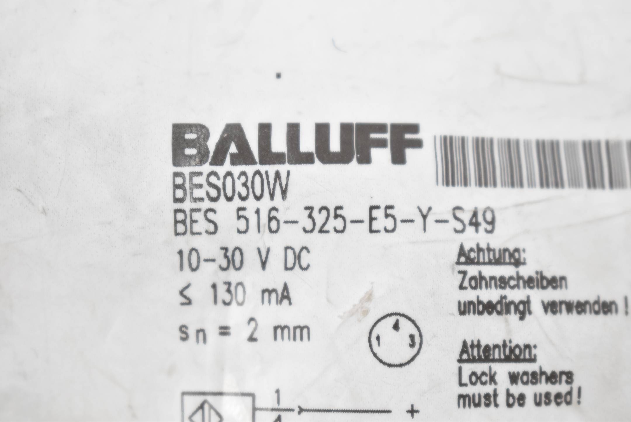 Balluff Induktiver Sensor BES 516-325-E5-Y-S49 ( BES030W )