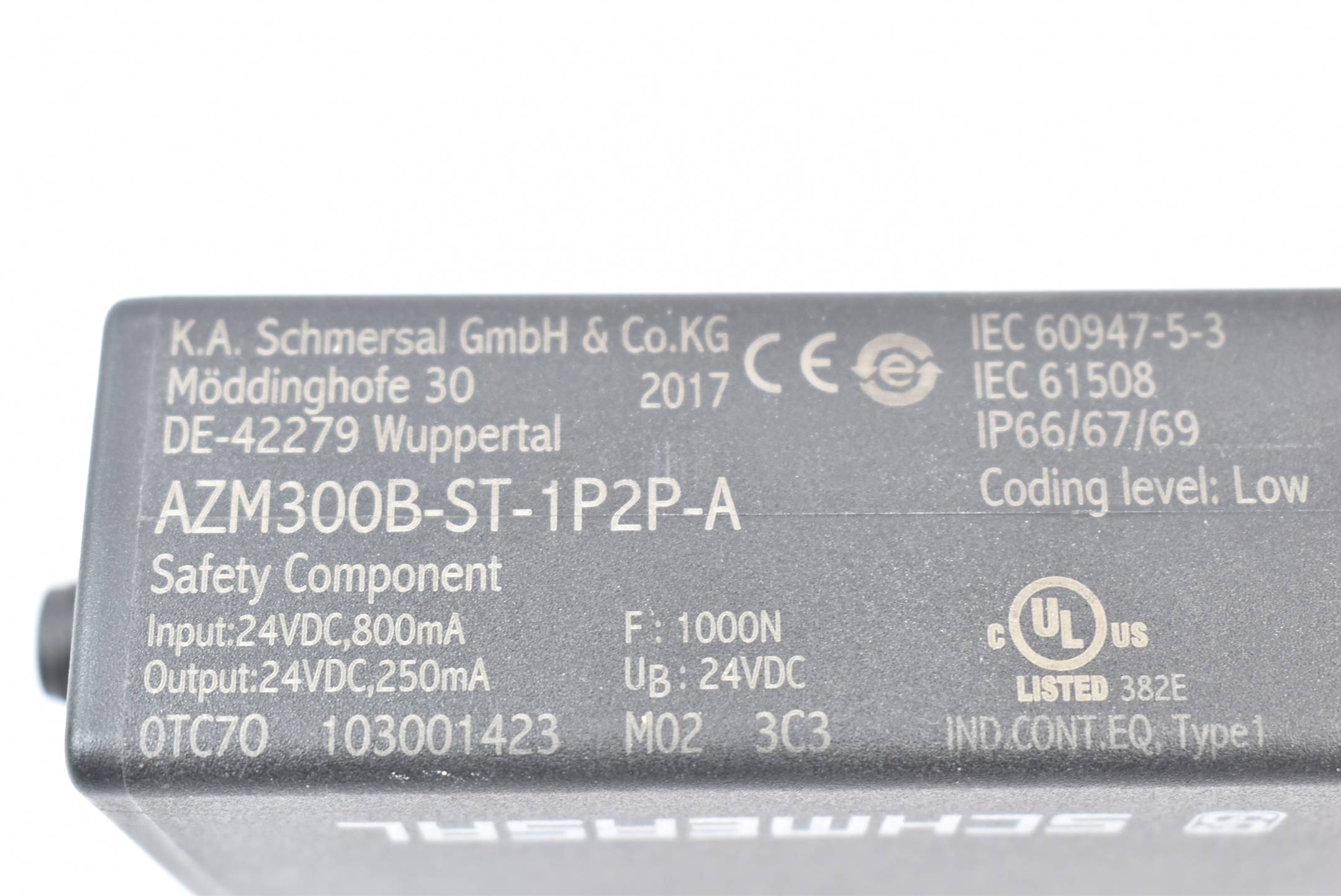 Schmersal Sicherheitszuhaltung AZM300B-ST-1P2P-A