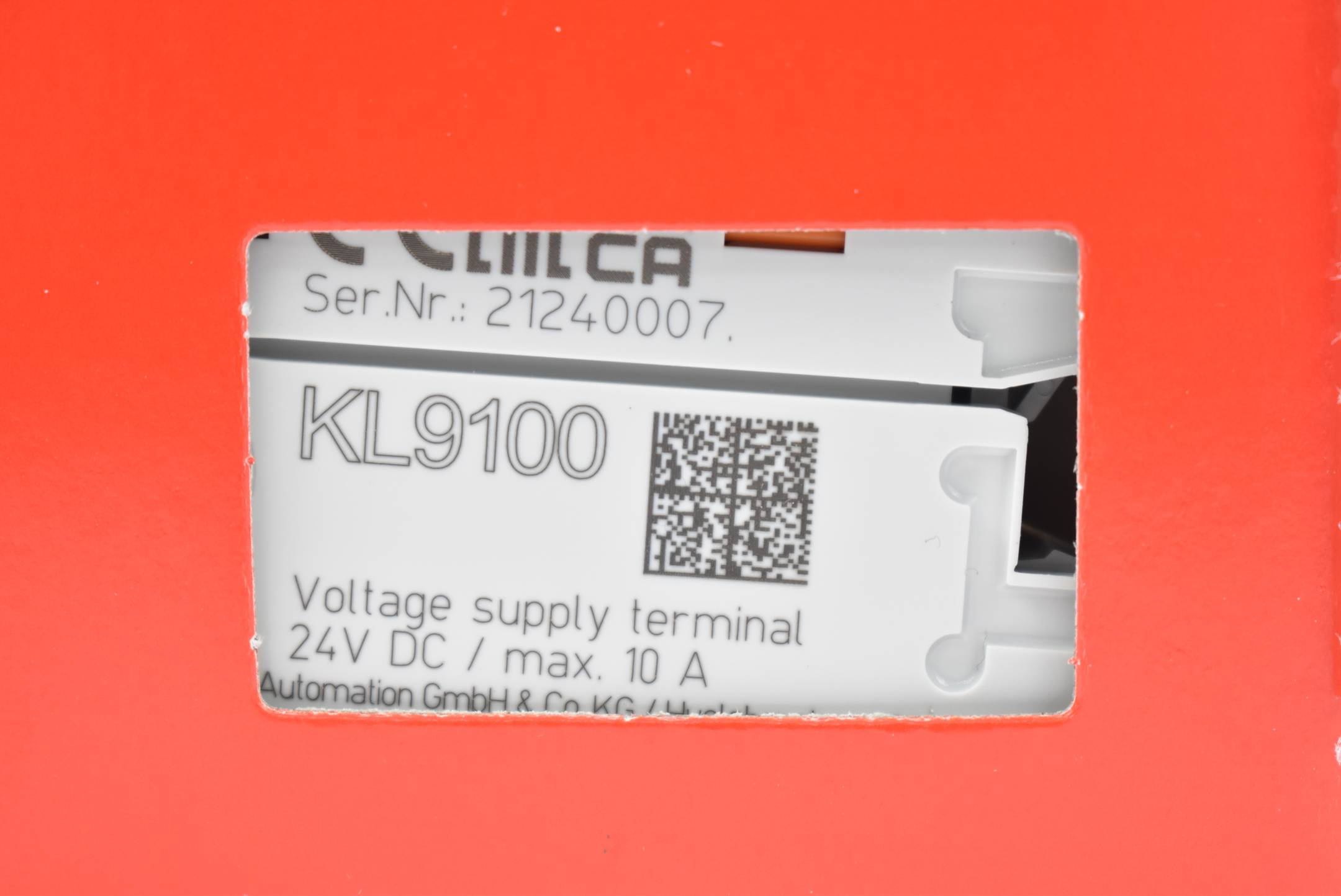 Beckhoff Potenzialeinspeiseklemme KL9100 ( KL 9100 )