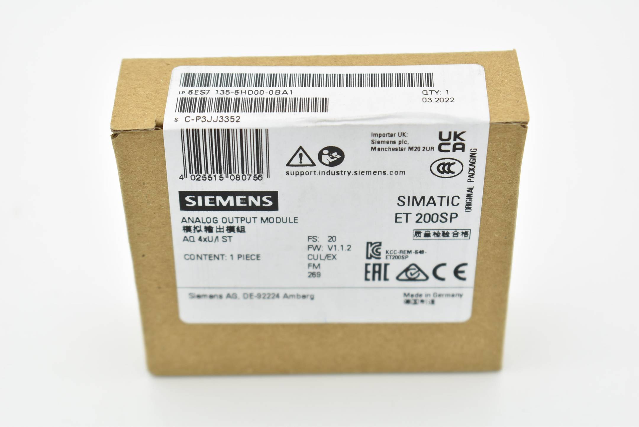 Siemens simatic ET200SP 6ES7 135-6HD00-0BA1 ( 6ES7135-6HD00-0BA1 )