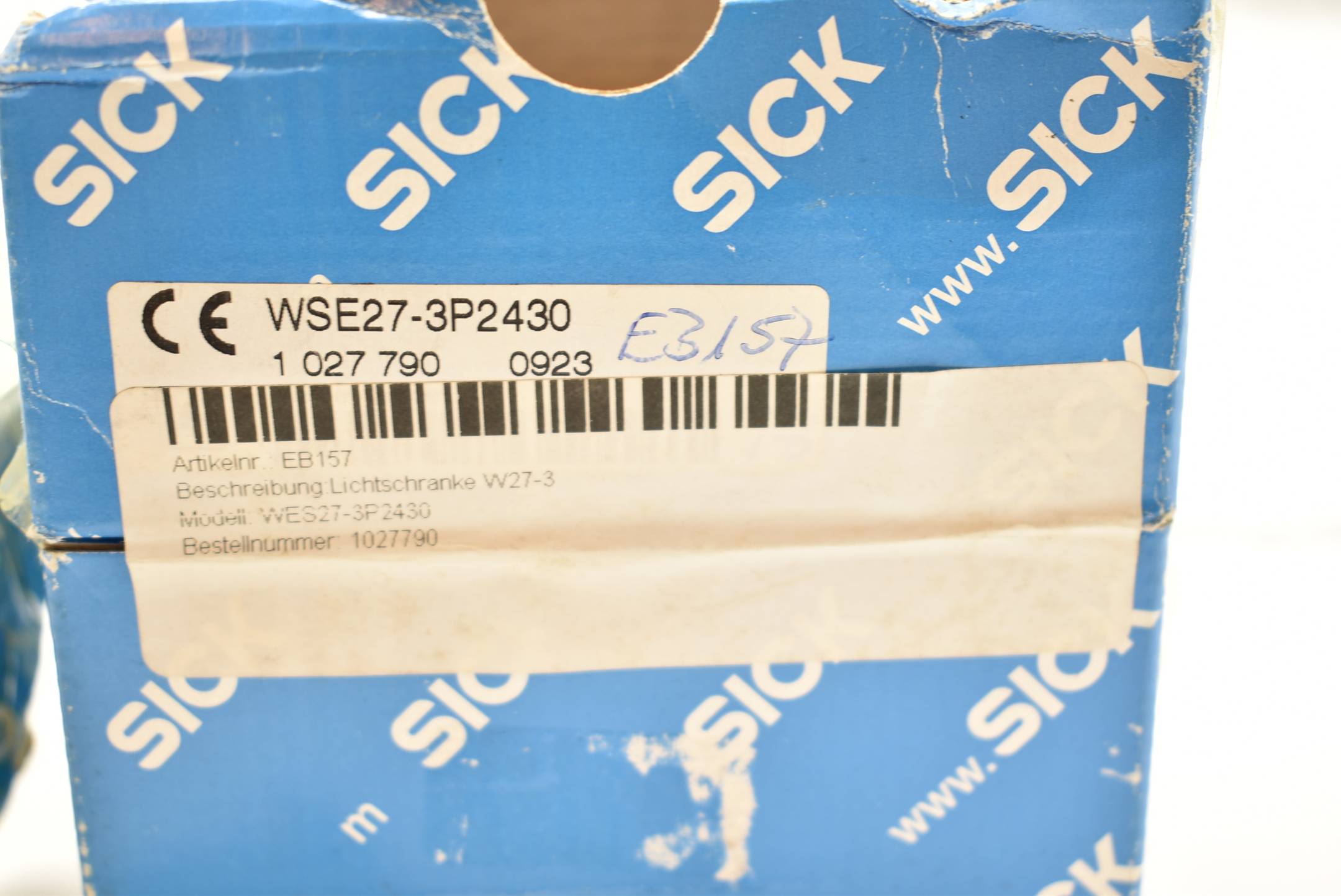 SICK Einweg-Lichtschranke WSE27-3P2430 ( 1027790 ) 