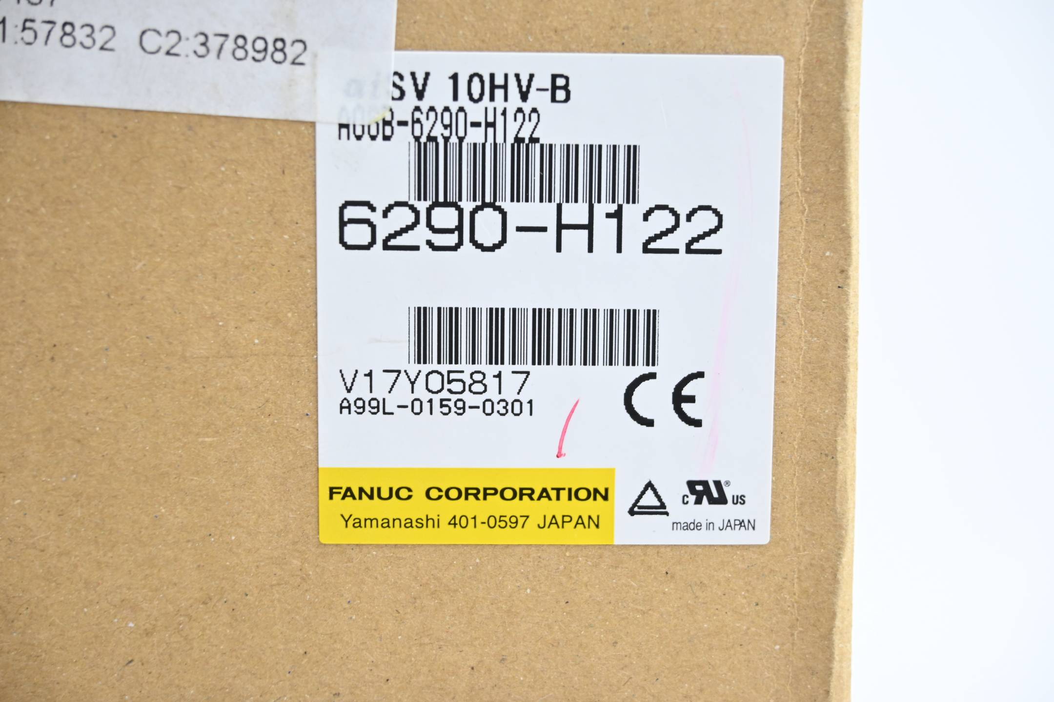 Fanuc Servo Amplifier αiSV 10HV-B A06B-6290-H122