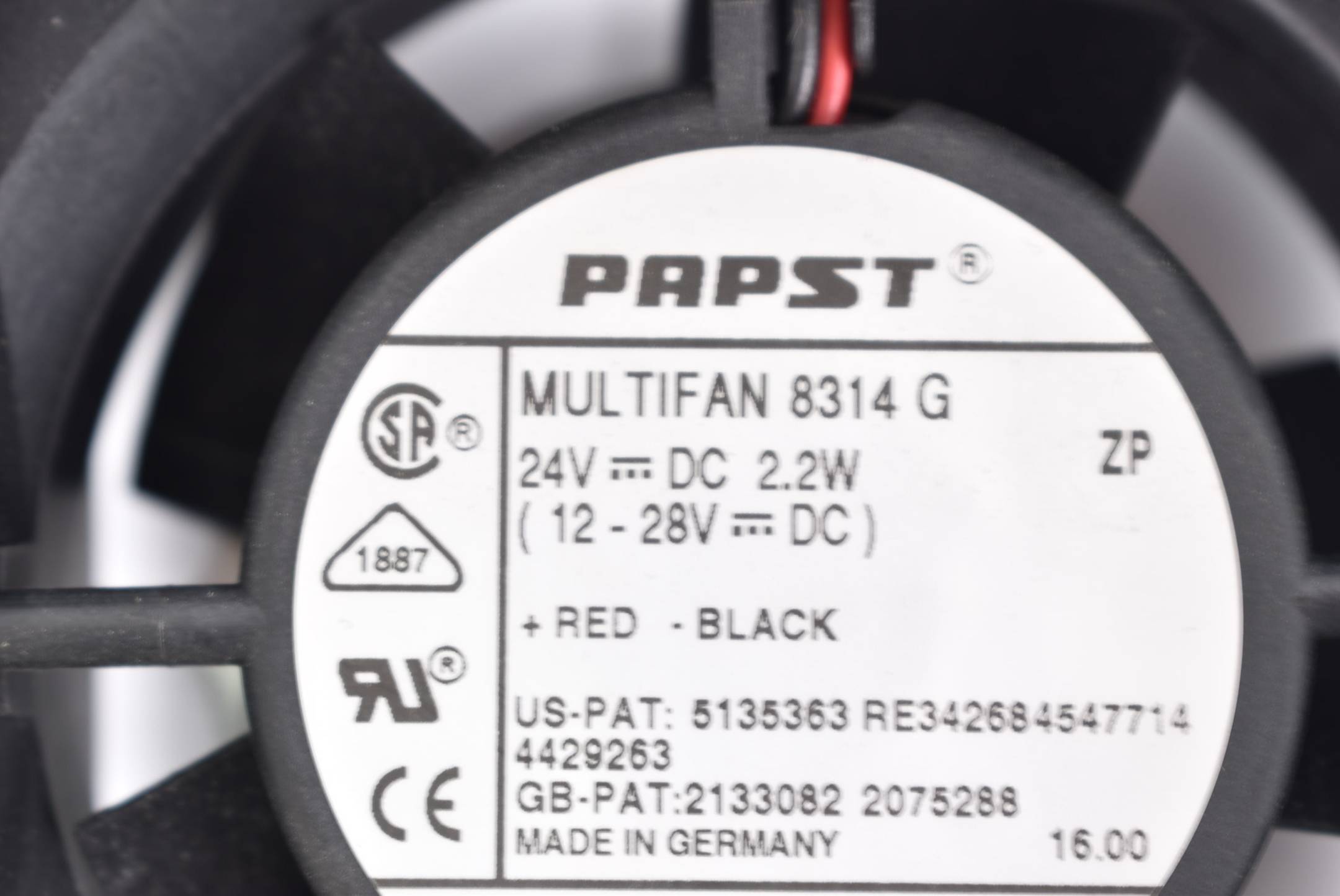 Papst Multifan 8314 G + Bosch Gehäuse 1070077949-103 ( 8314G )