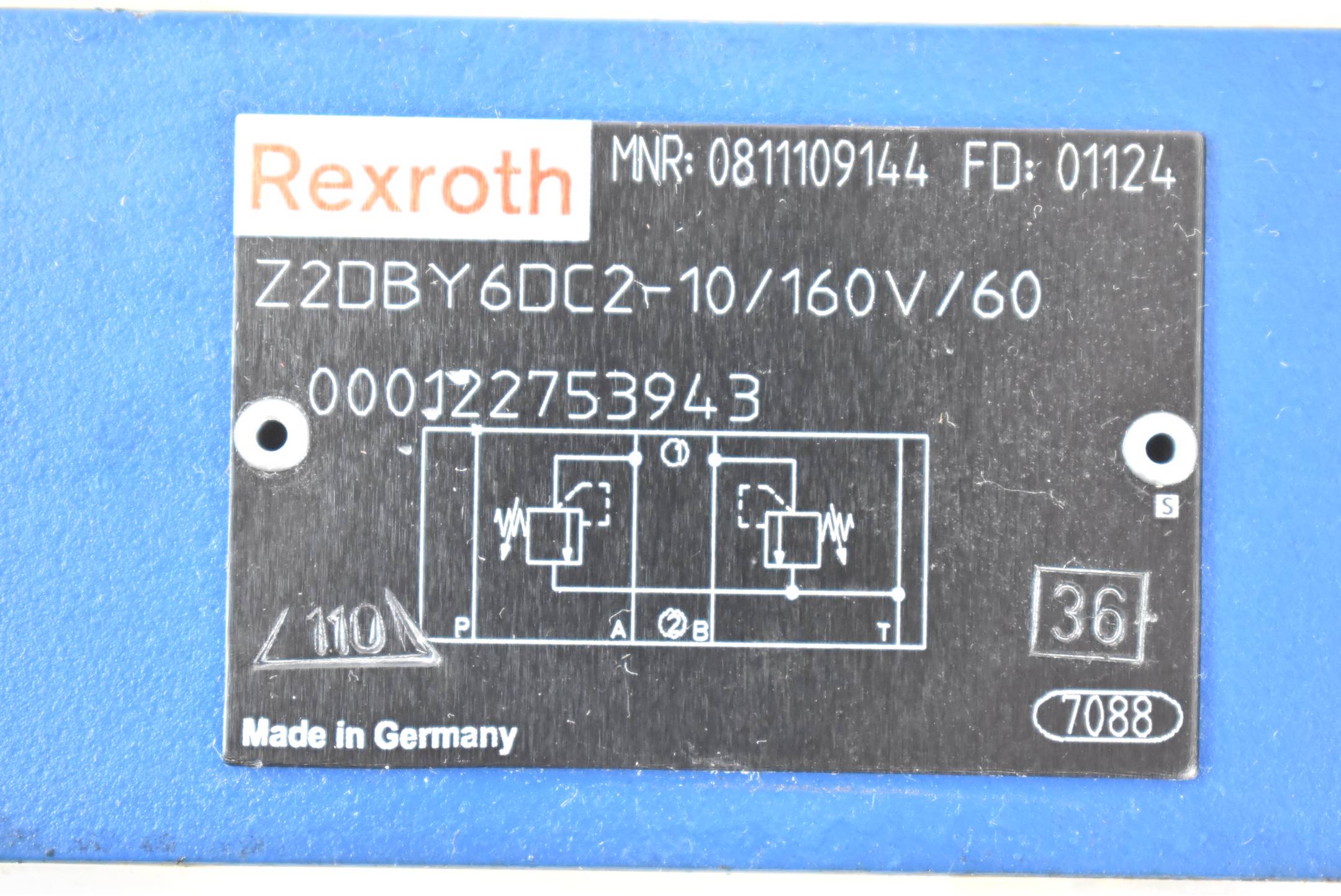 Rexroth Druckbegrenzungsventil Z2DBY6DC2-10/160V/60 ( 0811109144 )
