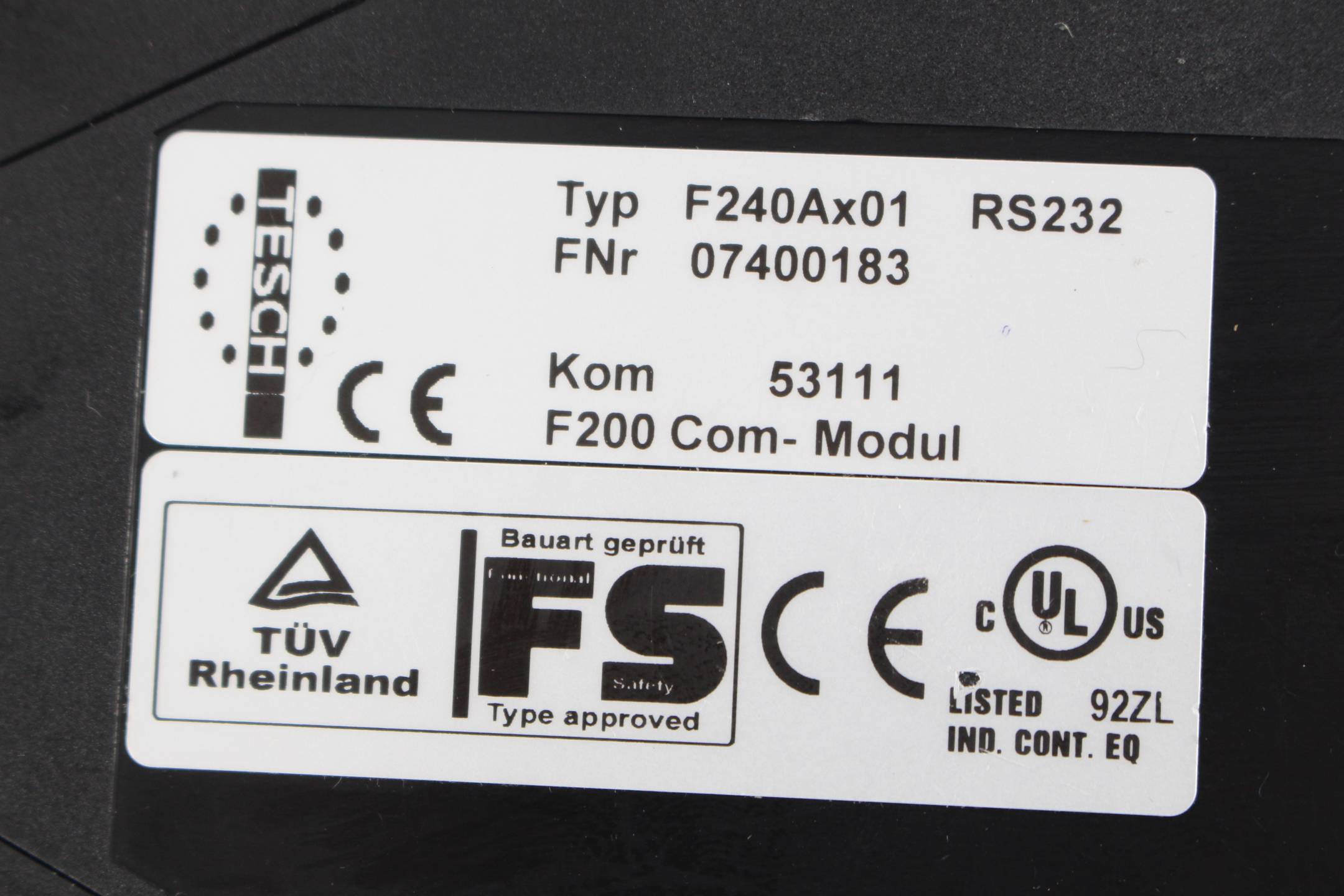 Tesch Sicherheitsrelais F240Ax01 ( 07400183 )
