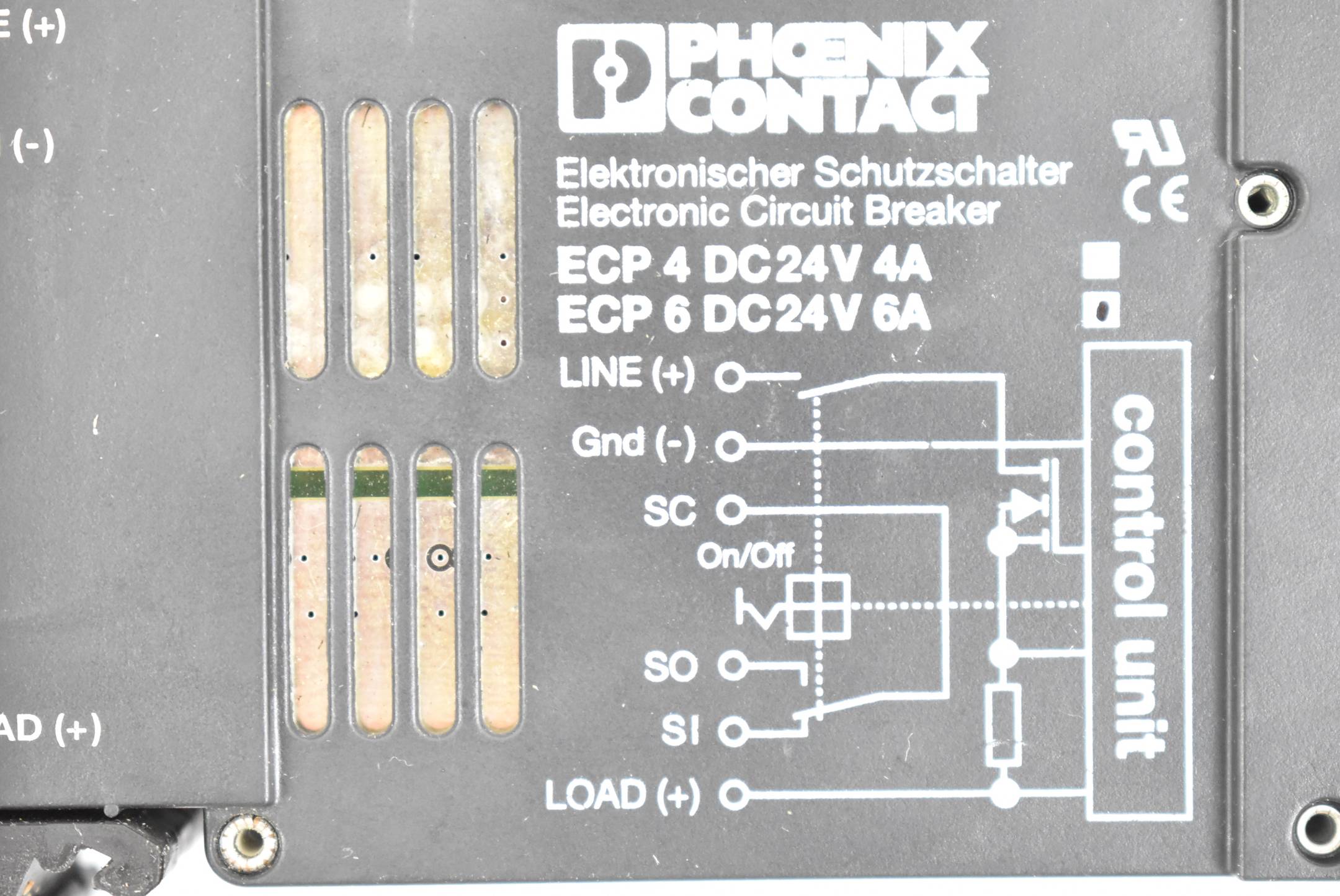 Phoenix Contact Elektronischer Schutzschalter ECP 4 DC24V 4A ( ECP 6 DC24V 6A )