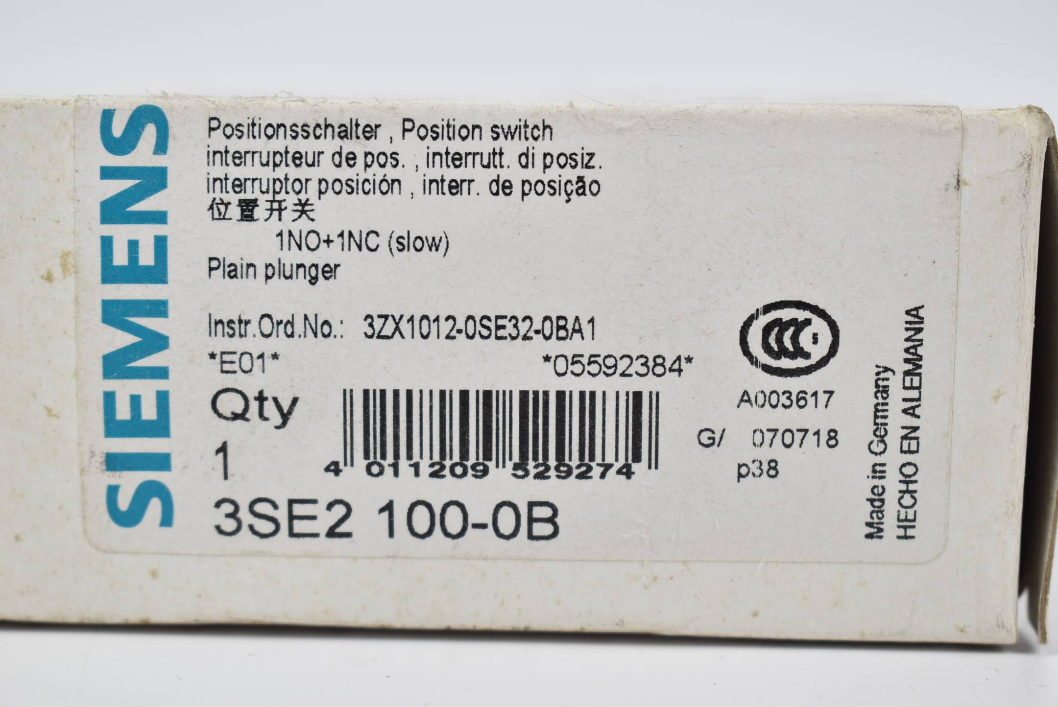 Siemens Positionsschalter 3SE2 100-0B ( 3SE2100-0B )