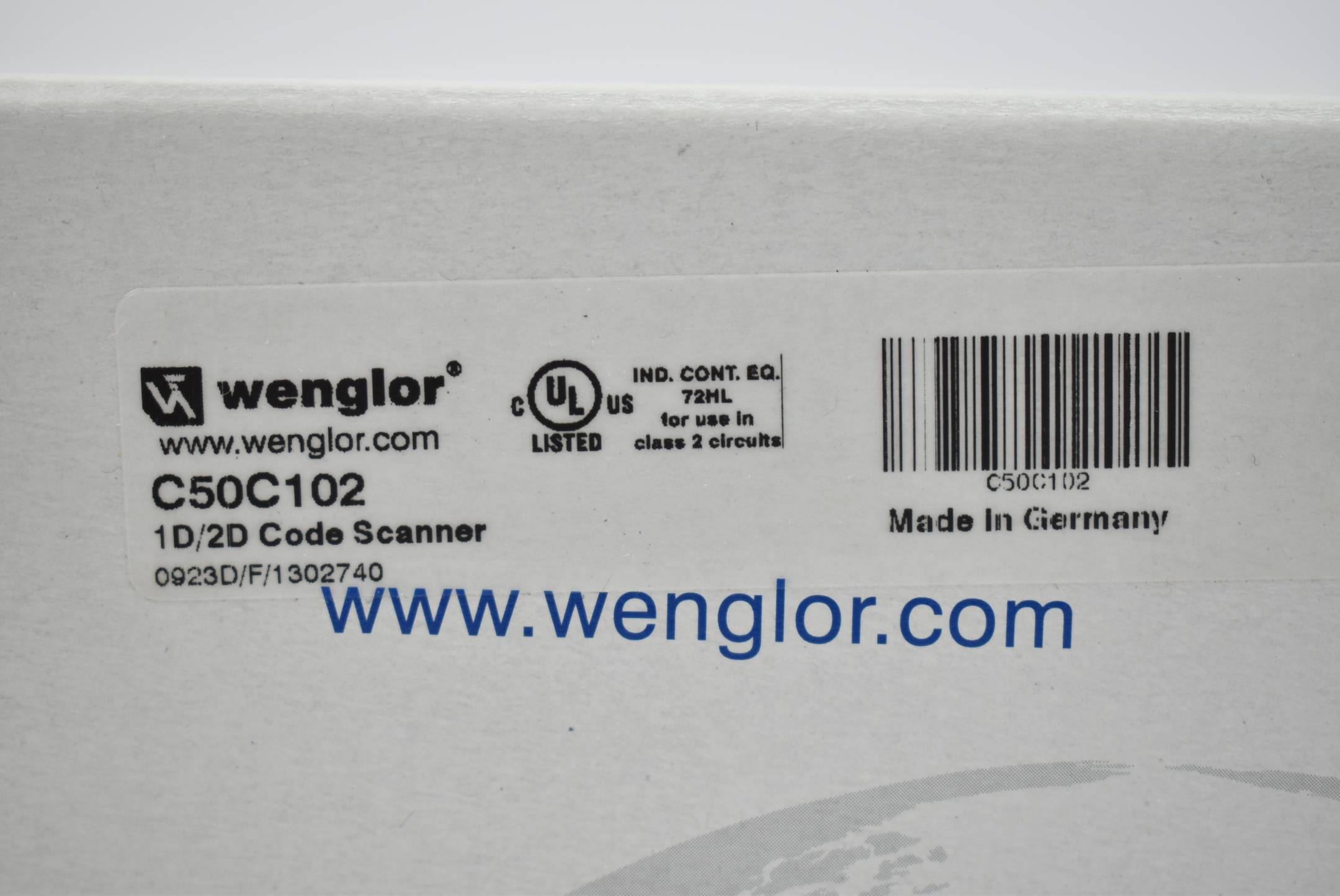 Wenglor 1D/2D Code Scanner C50C102