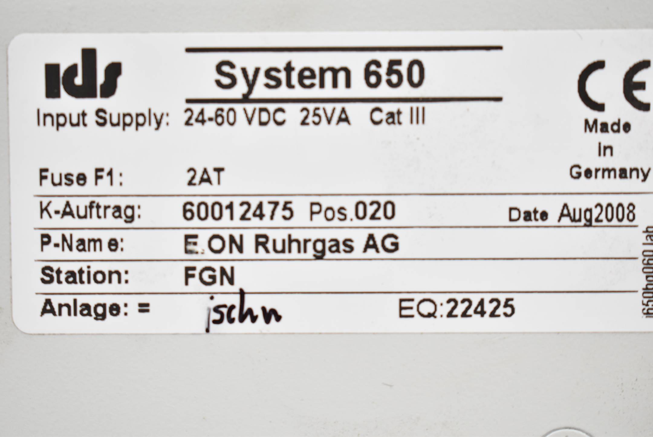 IDS 650 modulares Fernwirk- und Automatisierungsgerät System 650