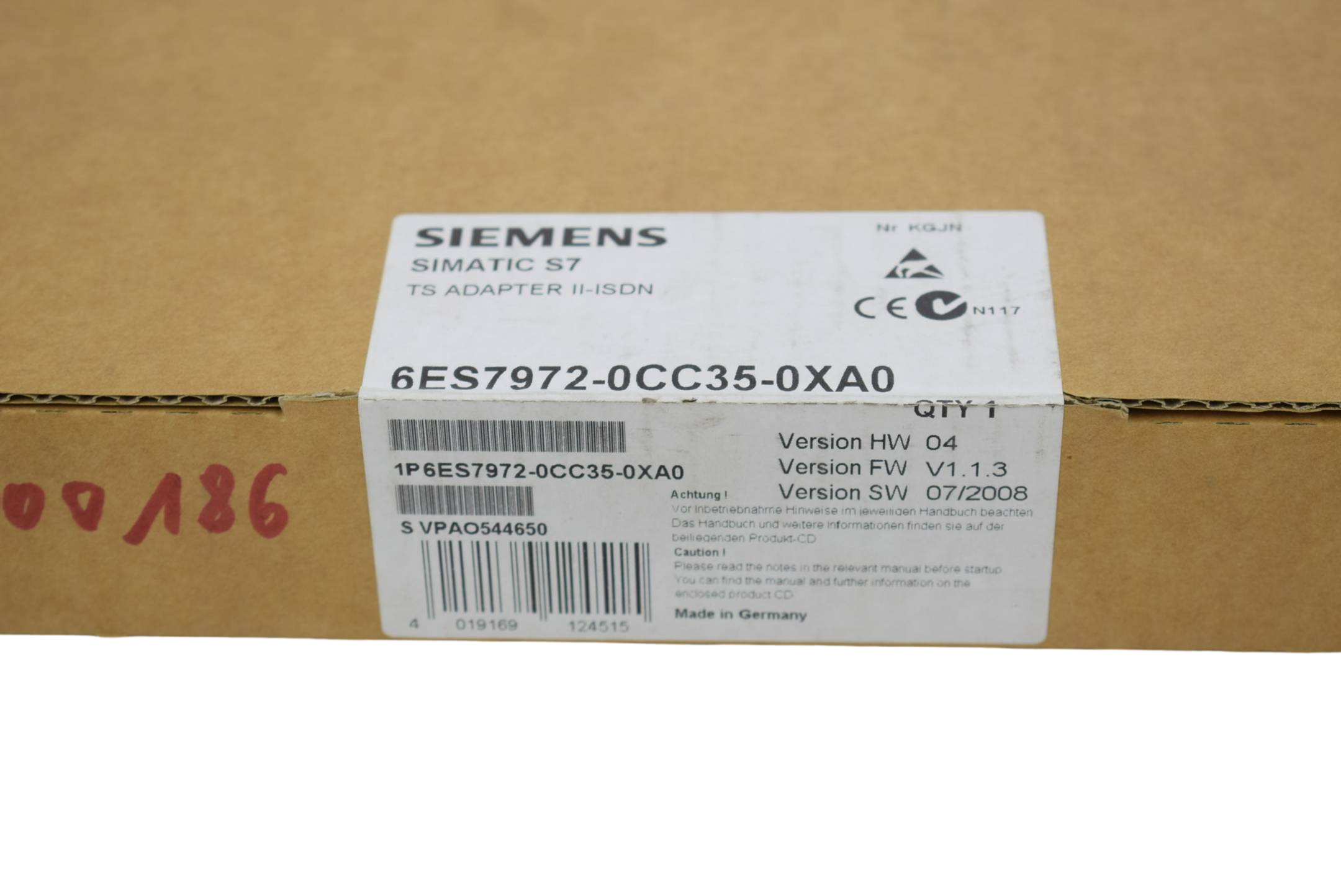 Siemens simatic S7 TS RS-232 ISDN 6ES7972-0CC35-0XA0 ( 6ES7 972-0CC35-0XA0 ) E4