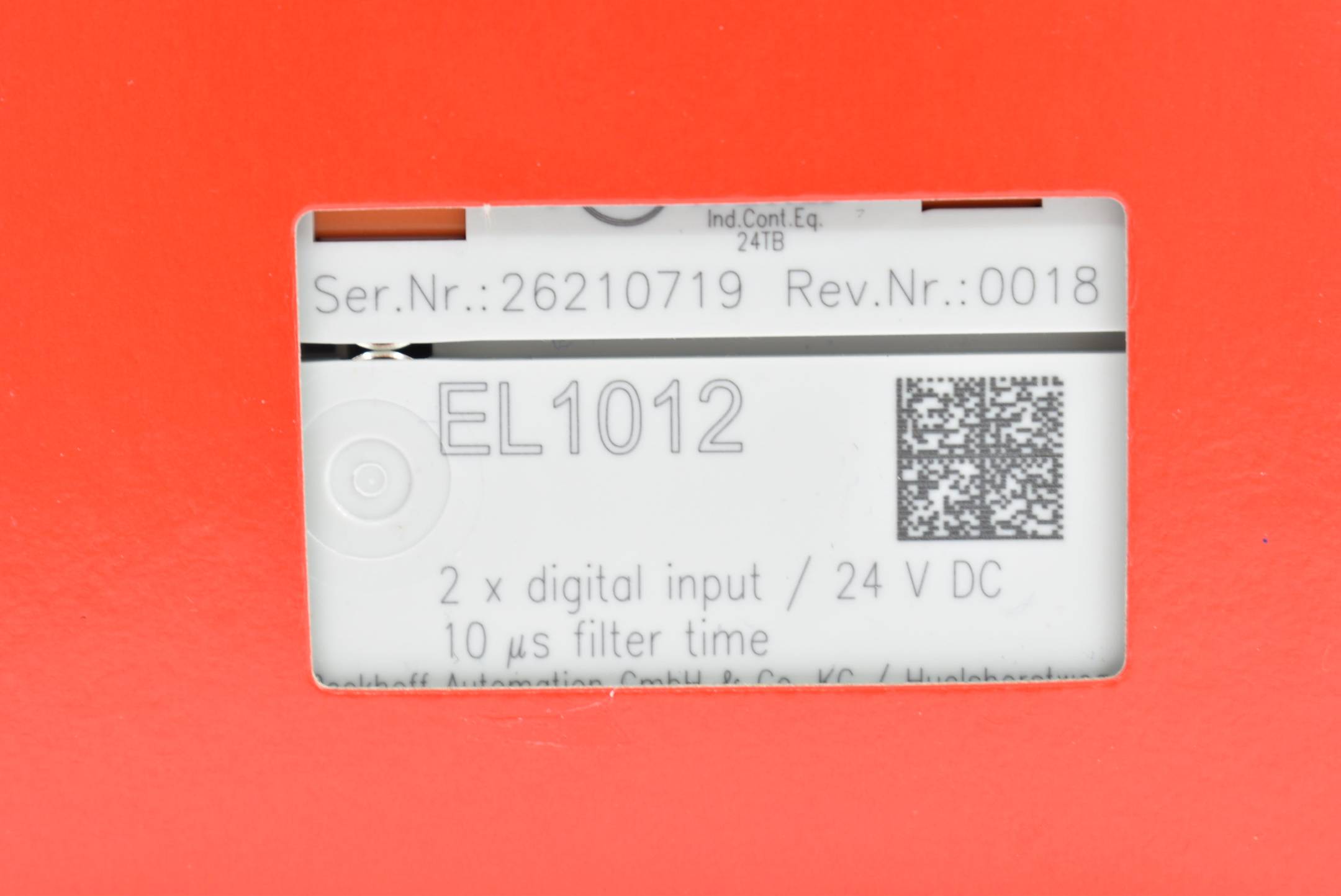 Beckhoff EtherCAT-Klemme 2-Kanal-Digital-Eingang 24 V DC EL1012 ( EL 1012 )