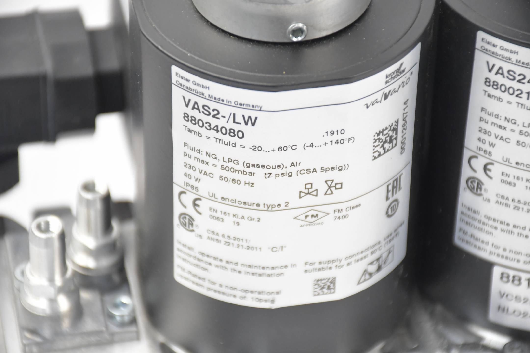 Kromschröder Gas-Magnetventile VAS240/-R/NW + VAS2-/LW + Filter VMO2-/40R05M24