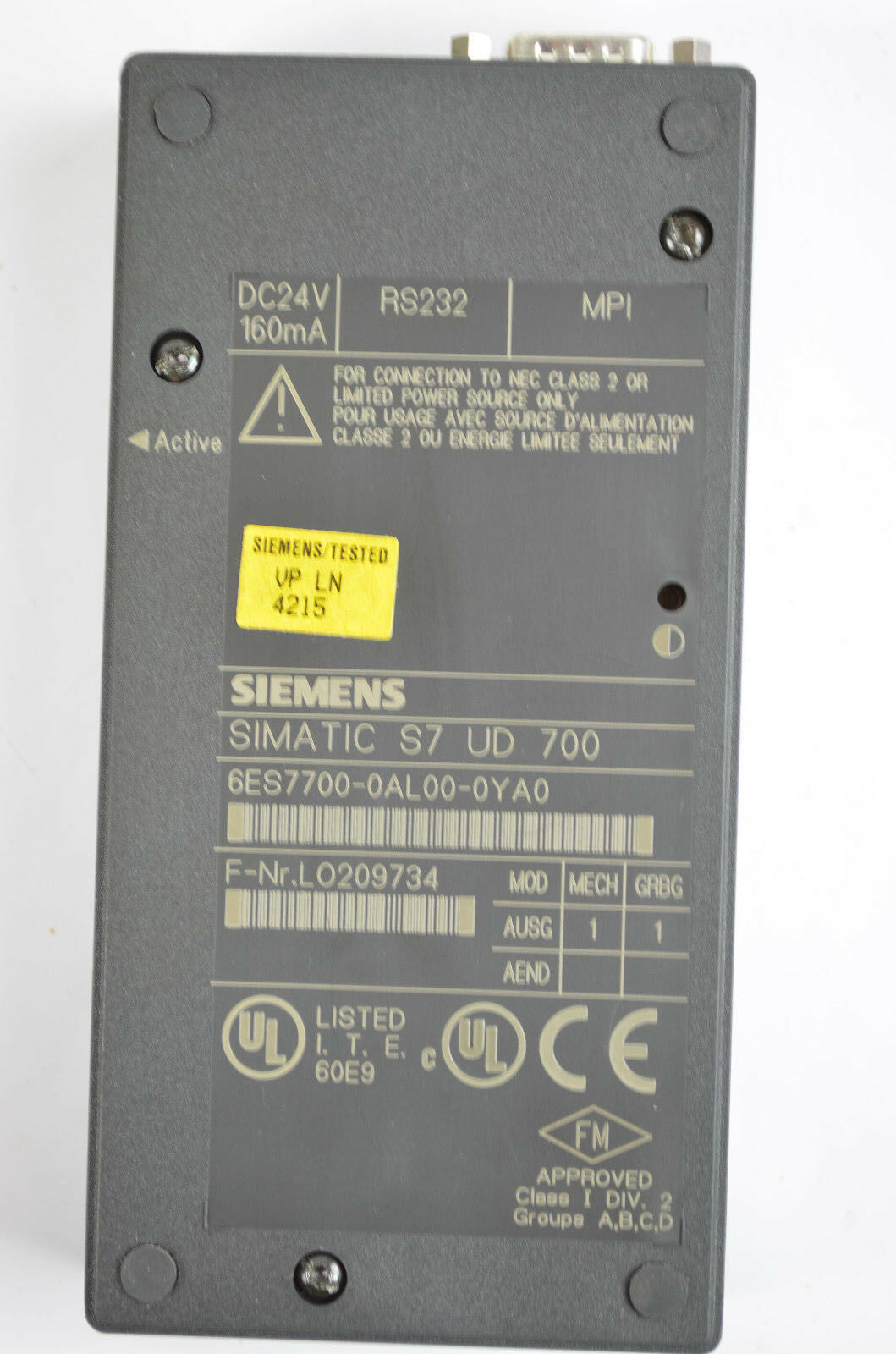 Siemens simatic S7 UD 700 6ES7700-0AL00-0YA0 ( 6ES7 700-0AL00-0YA0 )