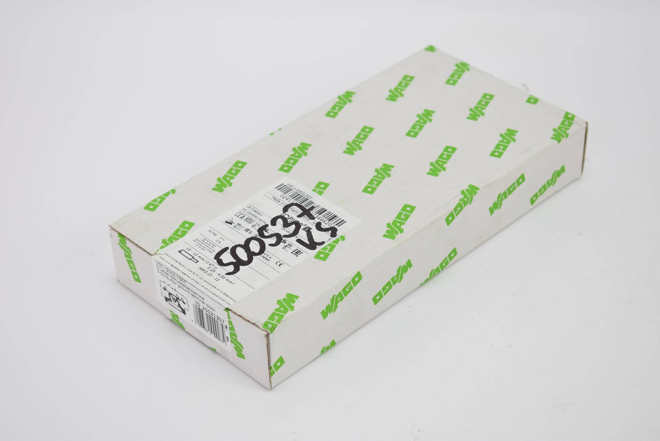 WAGO 100 Stück 3-Leiter-Schutzleiterklemme 2002-1307 ( 20021307 )