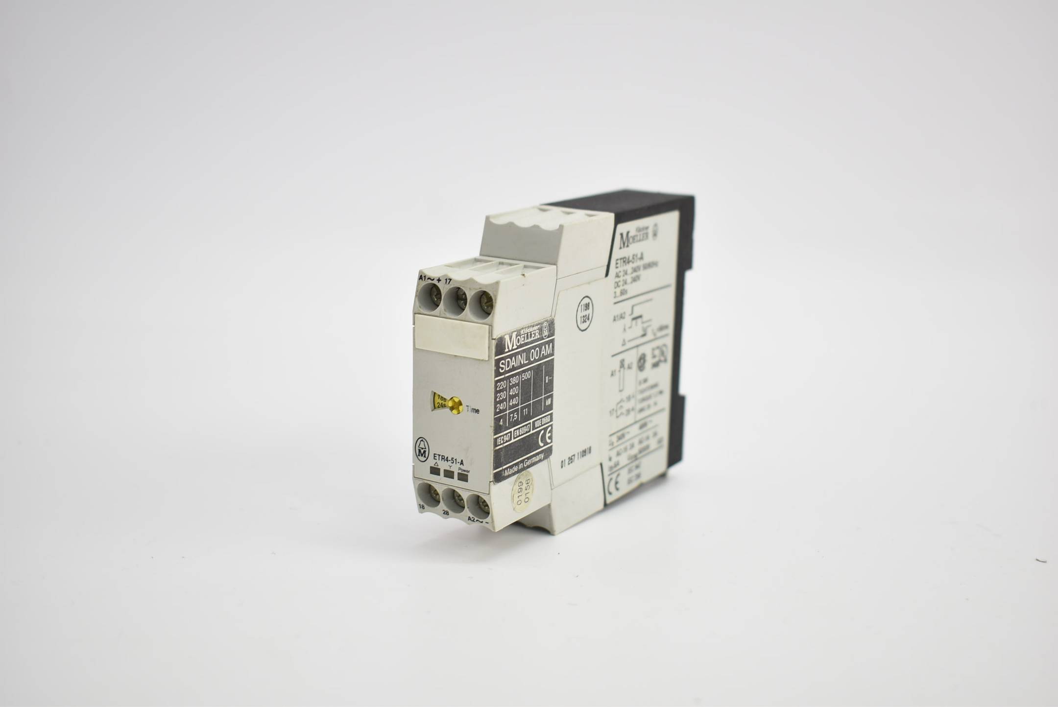 Klöckner Möller Timing Relay AC 24 50/60Hz 240 V ETR4-51-A 