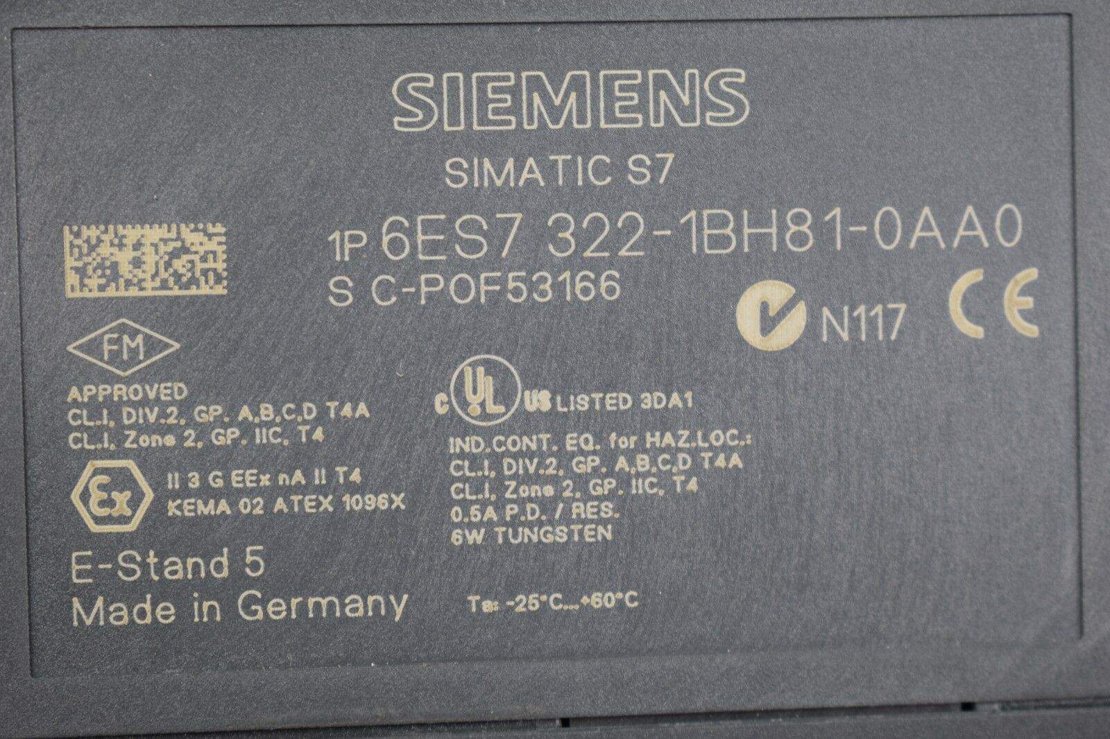 Siemens simatic s7 SM321 6ES7321-1BH82-0AA0  // 6ES7 321-1BH82-0AA0 / E:5