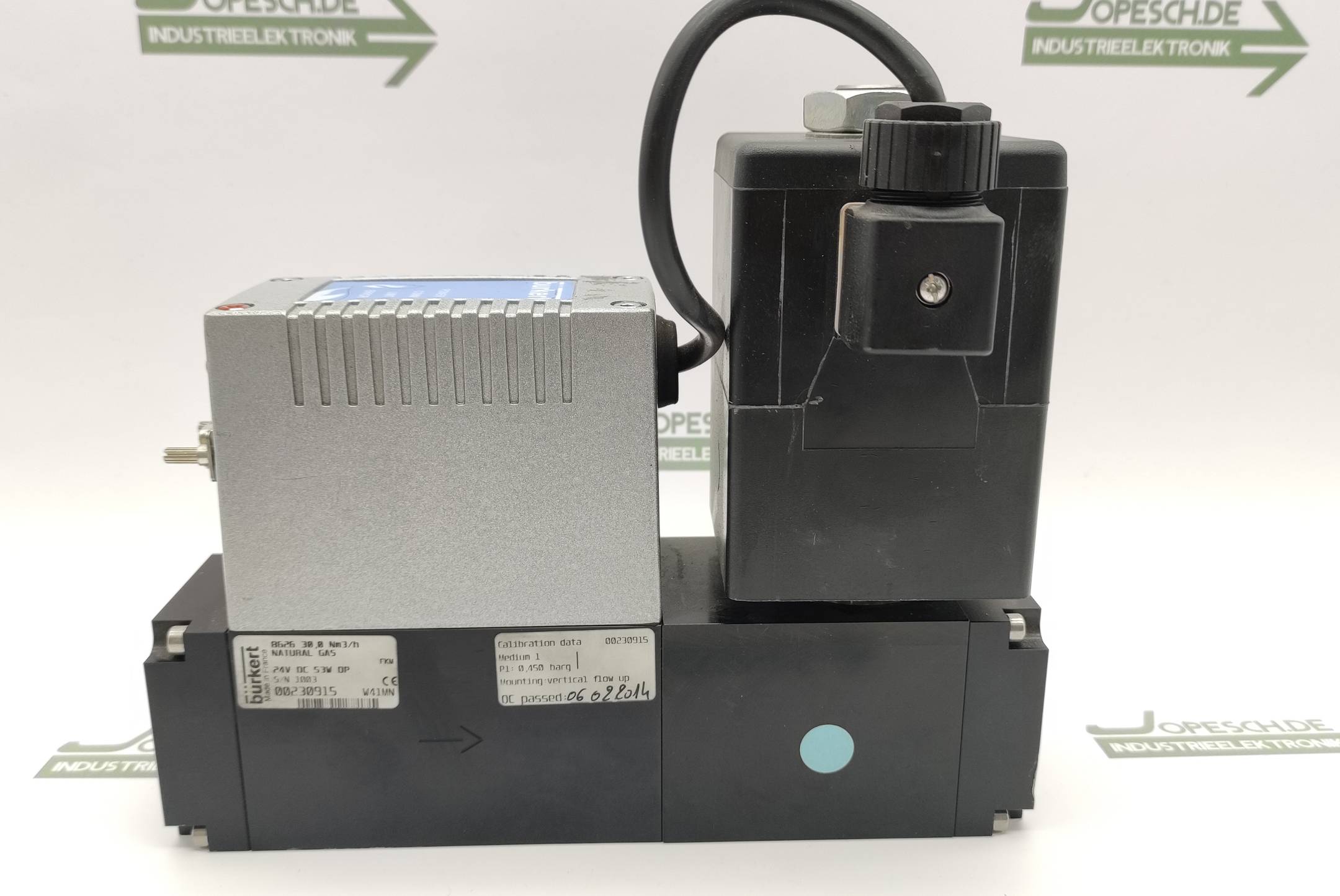 Bürkert 8626 30,0 Nm3/h Natural GAS Controller 00230915