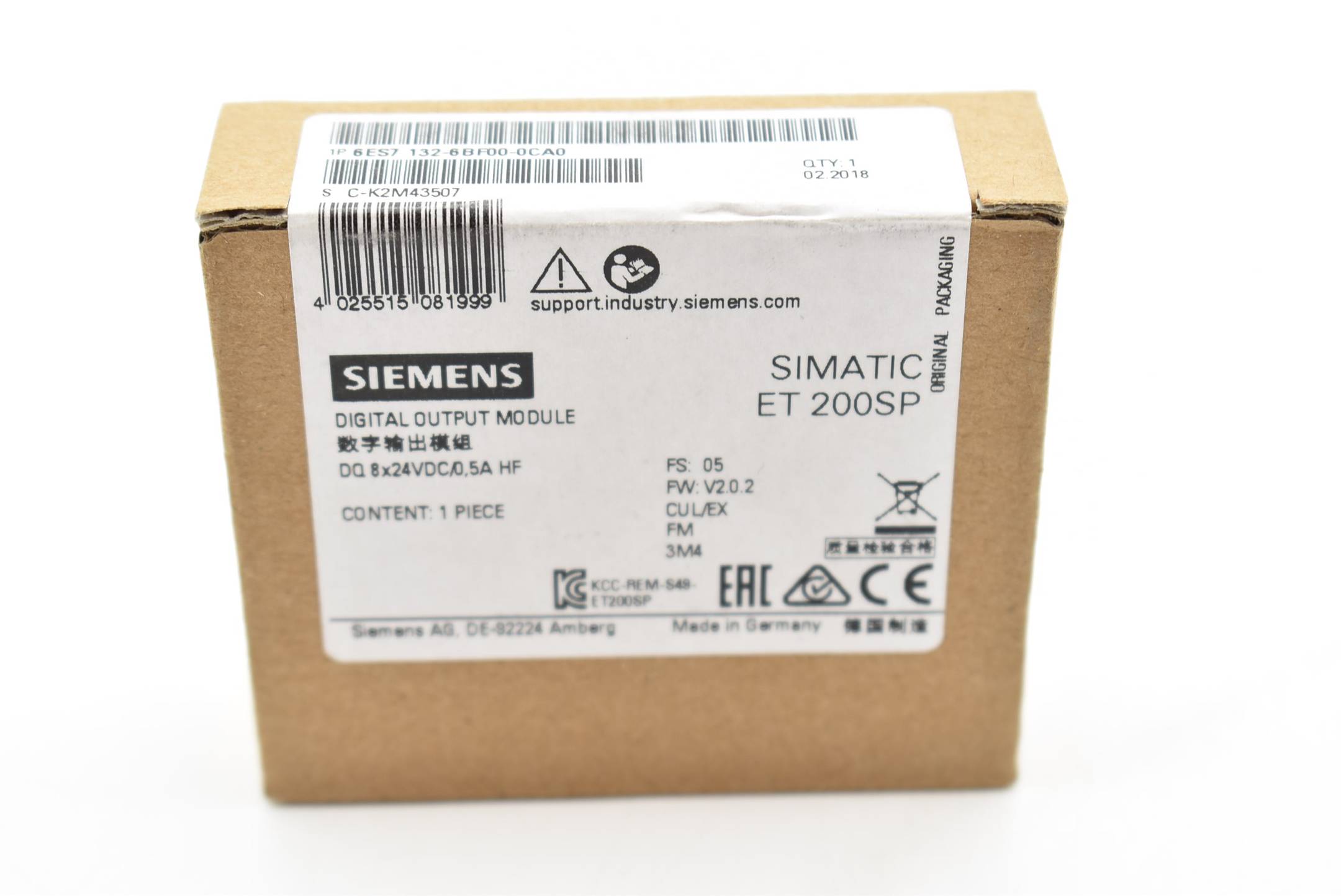 Siemens simatic ET 200SP 6ES7 132-6BF00-0CA0 ( 6ES7132-6BF00-0CA0 ) FS.5