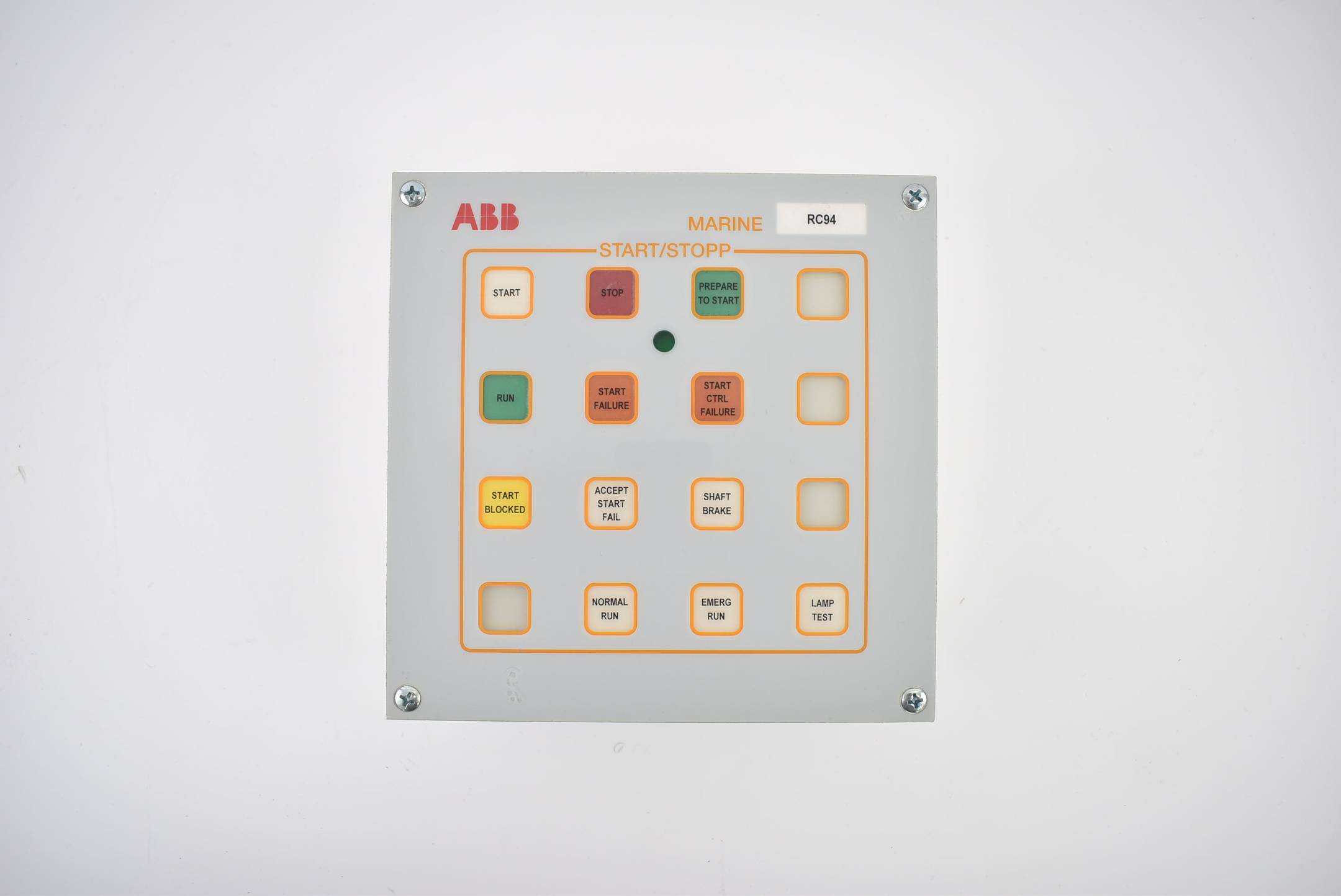 ABB RC94 Bedientafel für Marineanzeige Start/Stop 3D DE 300 637-2 ( 2524008511 )