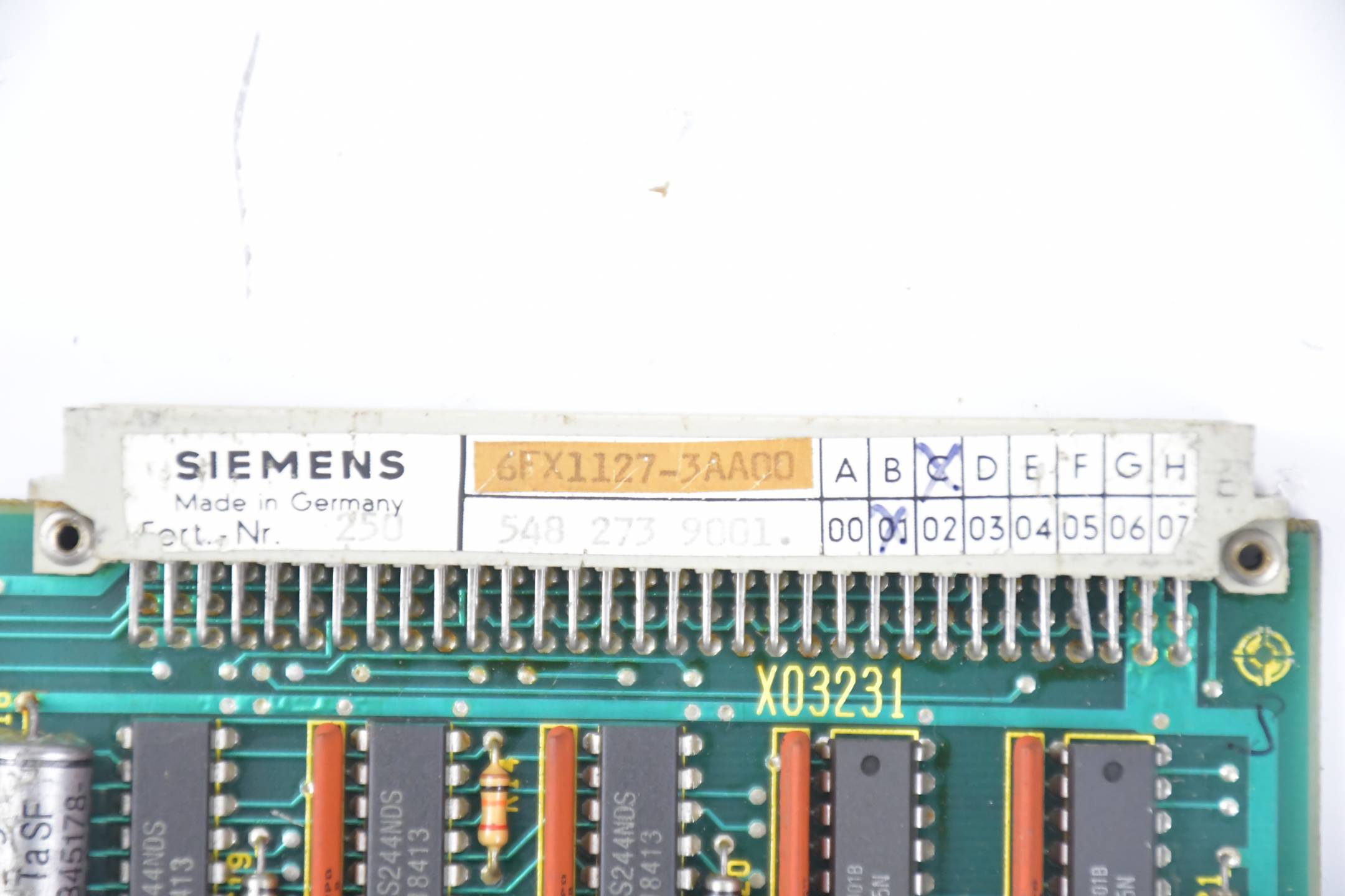 Siemens Sirotec FBG Speicher 192KB 6FX1127-3AA00 ( 6FX1 127-3AA00 )