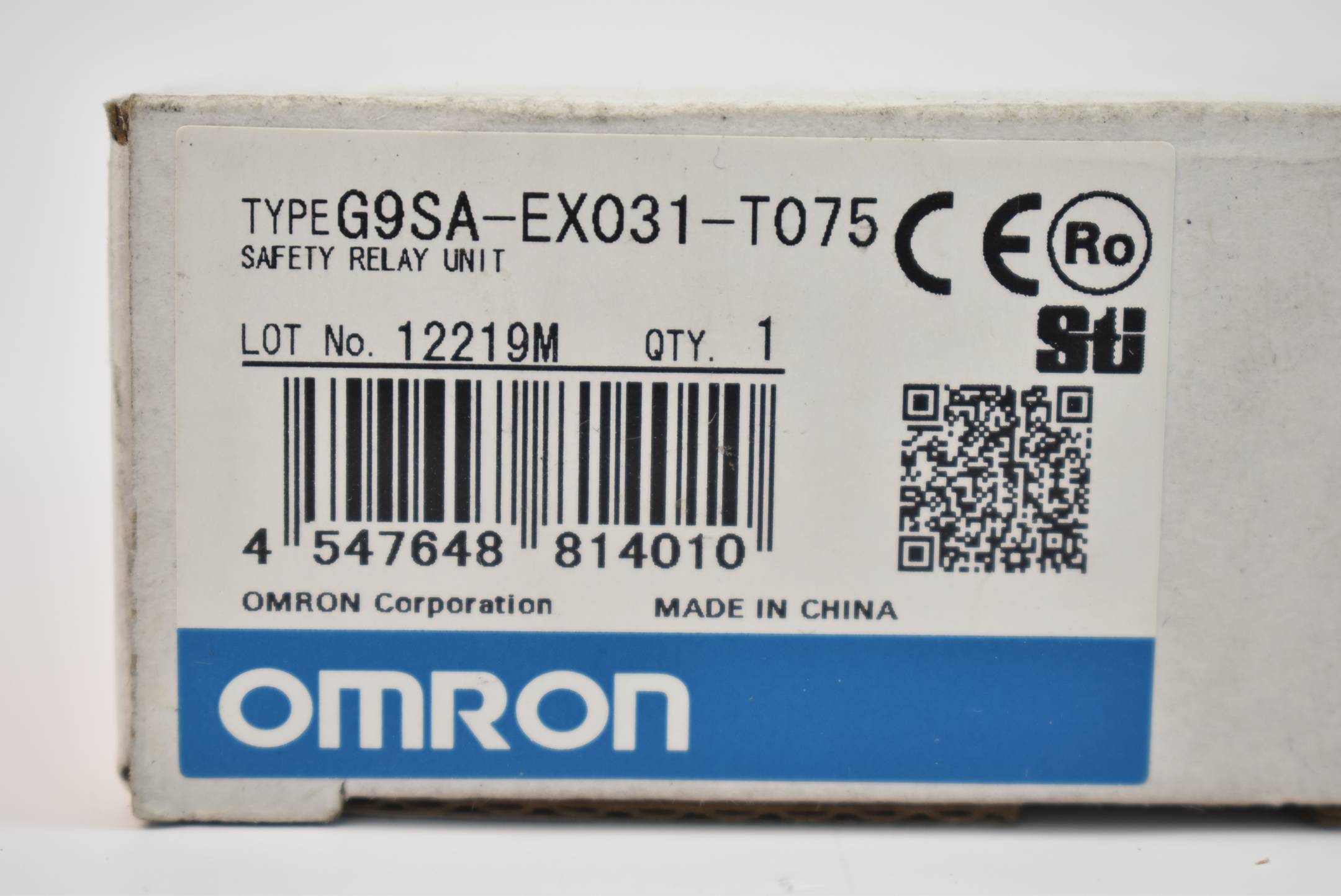 Omron Safety relay unit G9SA-EX031-T075