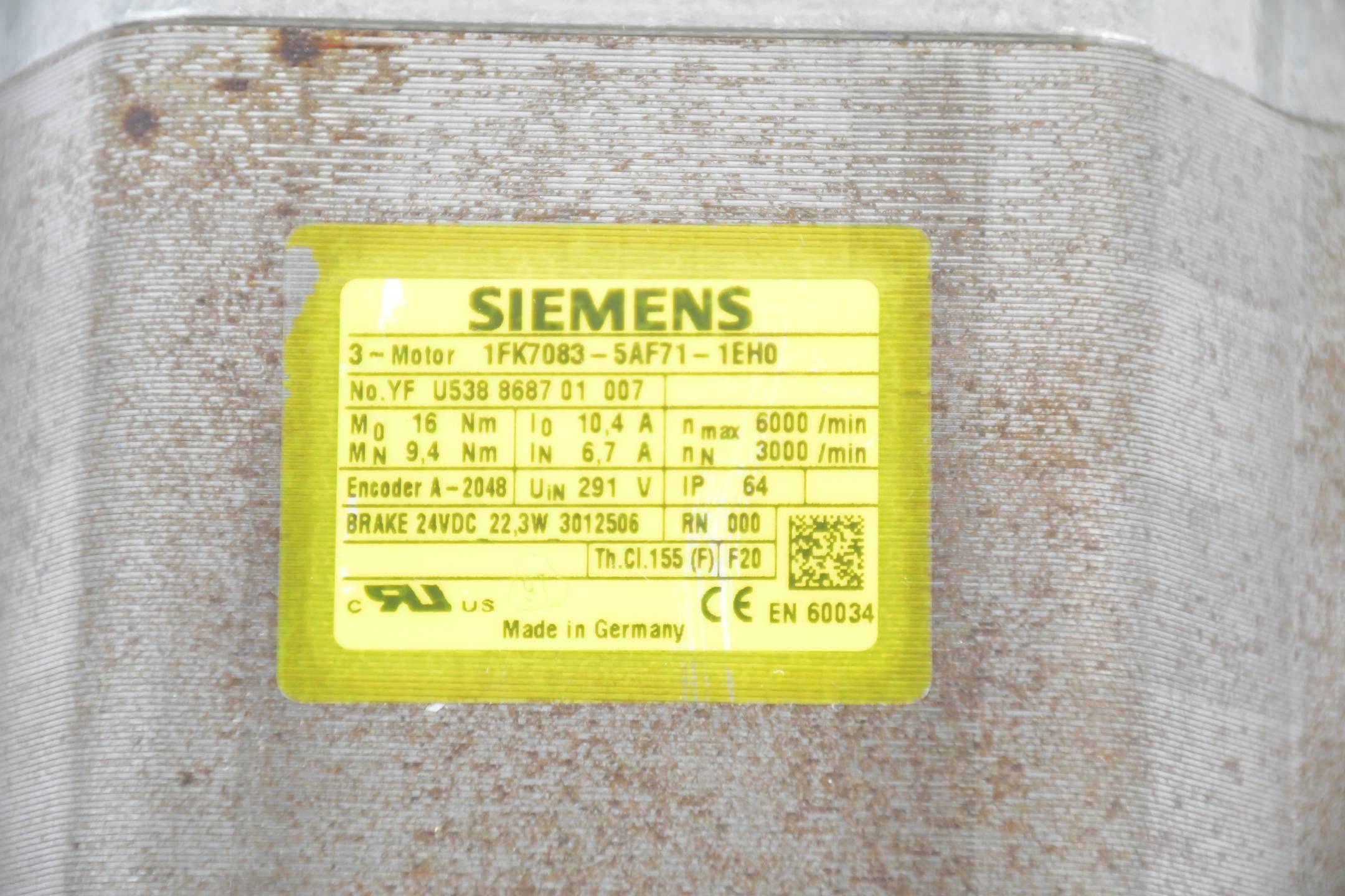 Siemens simotics S Synchronmotor 1FK7083-5AF71-1EH2 ( 1FK7 083-5AF71-1EH2 )