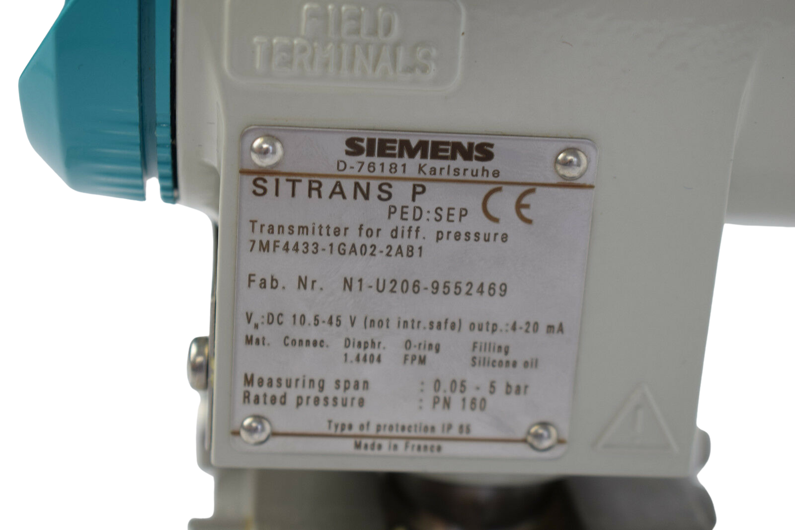 Siemens sitrans P Drucktransmitter 7MF4433-1GA02-2AB1 ( 7MF4 433-1GA02-2AB1 )