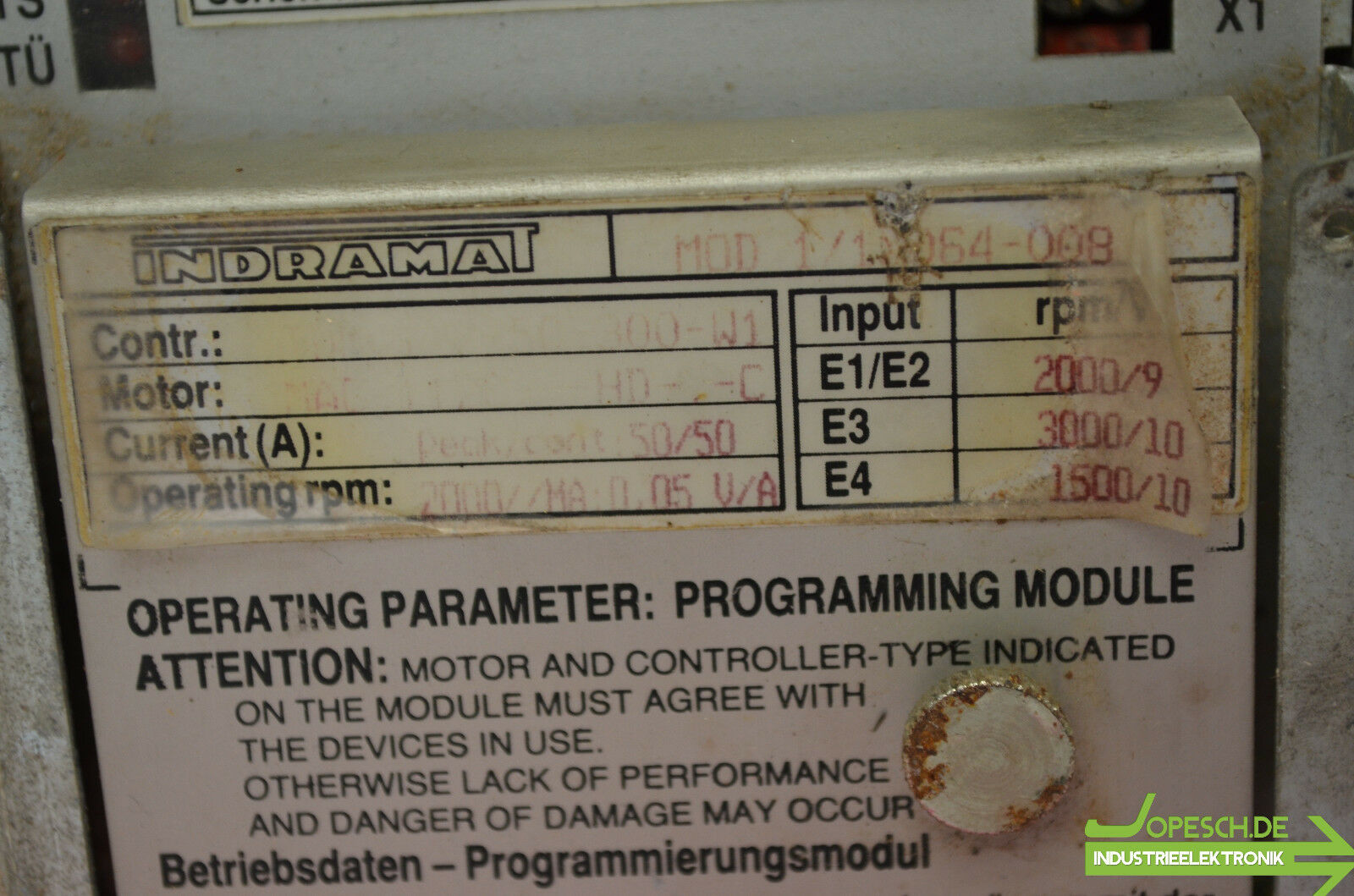 Indramat A.C.Servo Controller TDM 1.2-50-300-W1-220