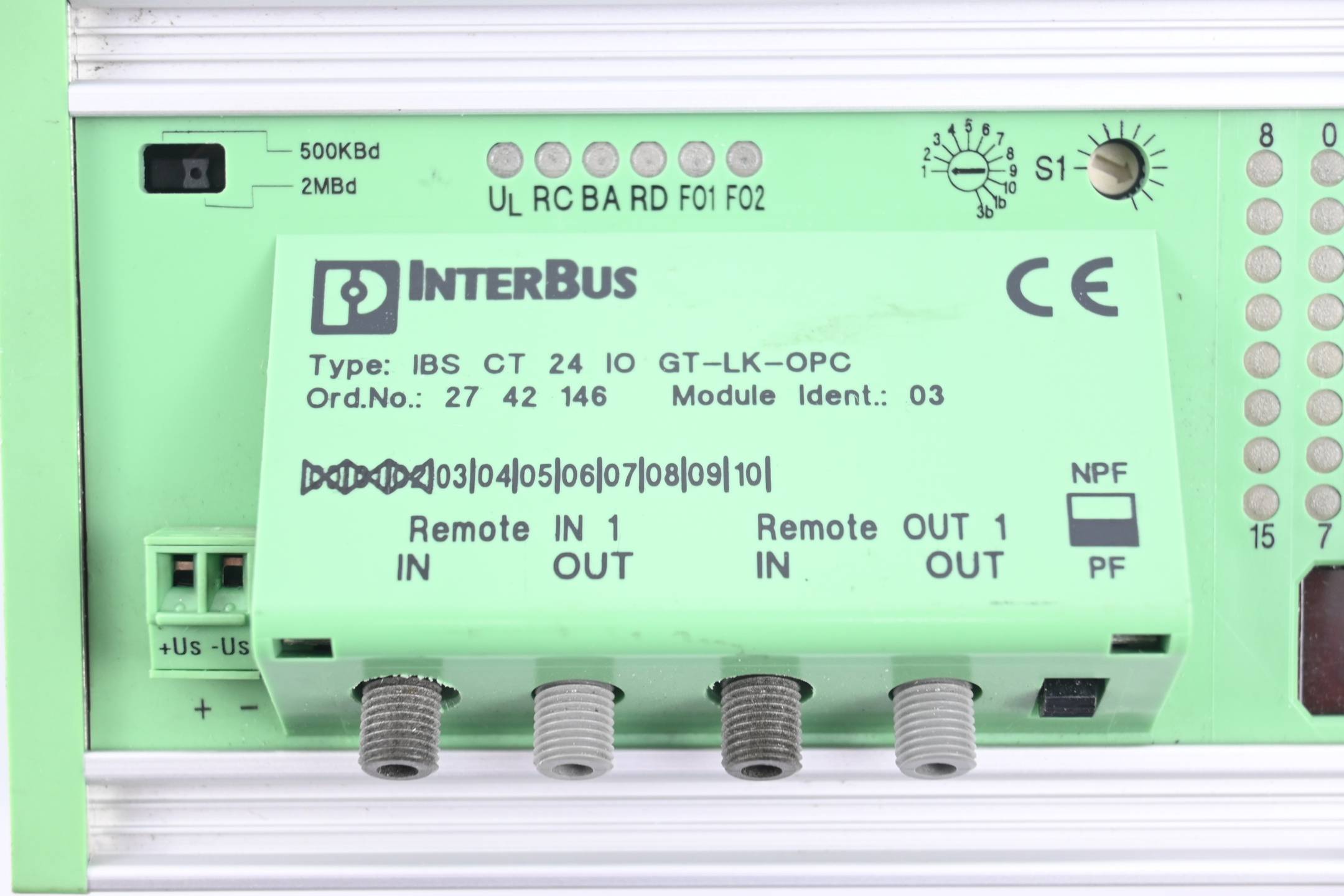 Phoenix Contact Interbus IBS CT 24 IO GT-LK-OPC ( 2742146 )
