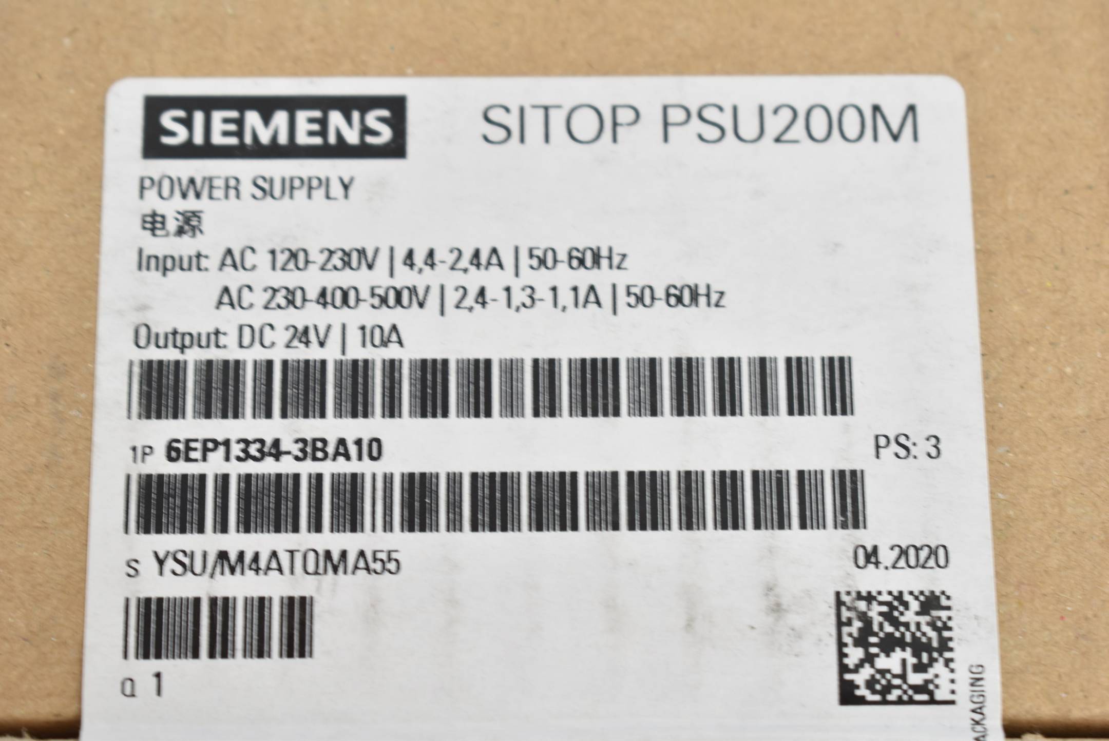 Siemens Sitop PSU200M Stromversorgung 6EP1334-3BA10 ( 6EP1 334-3BA10 ) PS3
