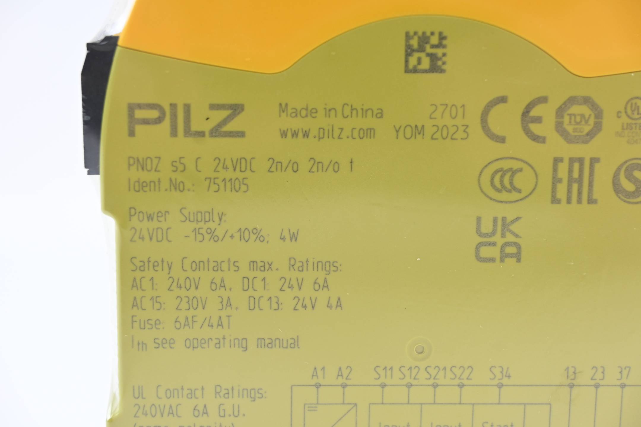 Pilz Sicherheitsschaltgerät PNOZ s5 C 24VDC 2n/o 2n/o t ( 751105 )
