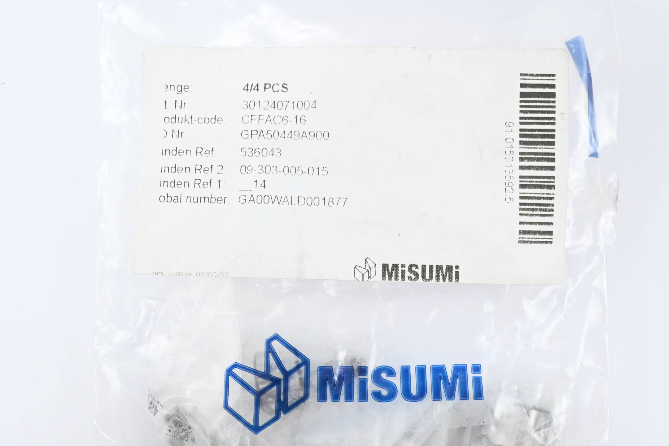 Misumi Kurvenrolle 16mm CFFAC6-16 ( 30124071004 ) 4 STÜCK