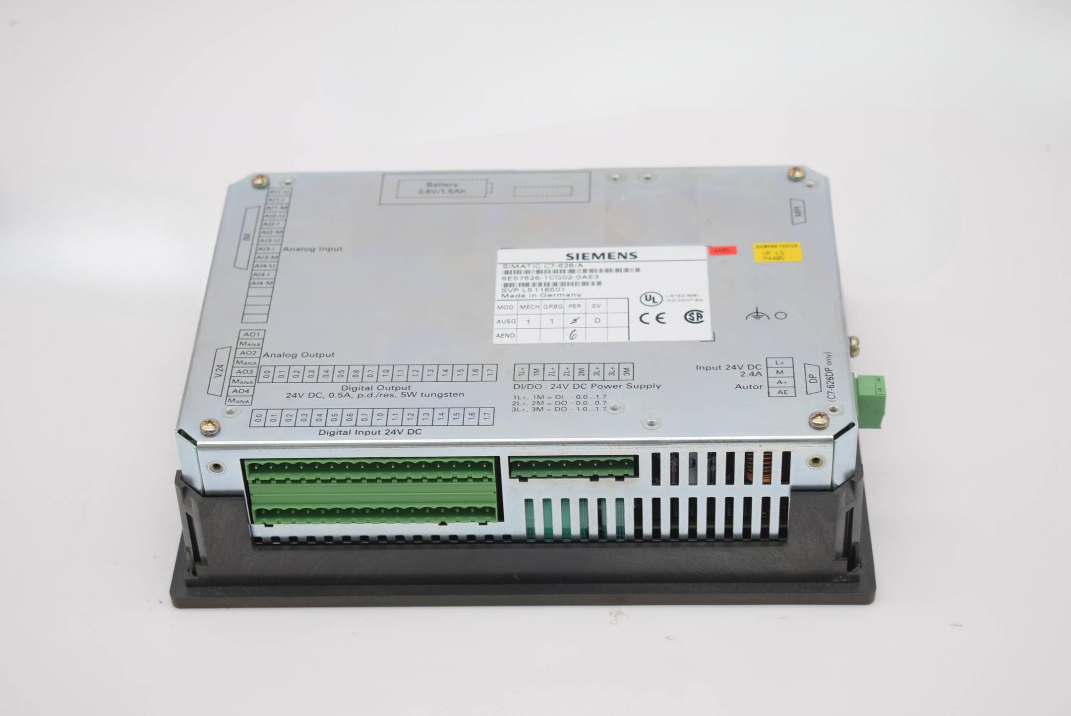 Siemens simatic C7-626/A 6ES7626-1CG02-0AE3 ( 6ES7 626-1CG02-0AE3 )