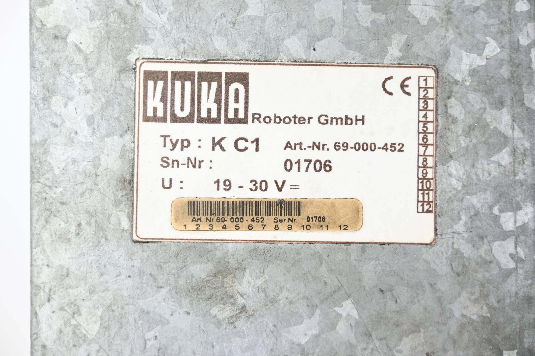 Kuka Steuerung Computer K C1 ( KC1 ) 69-000-452