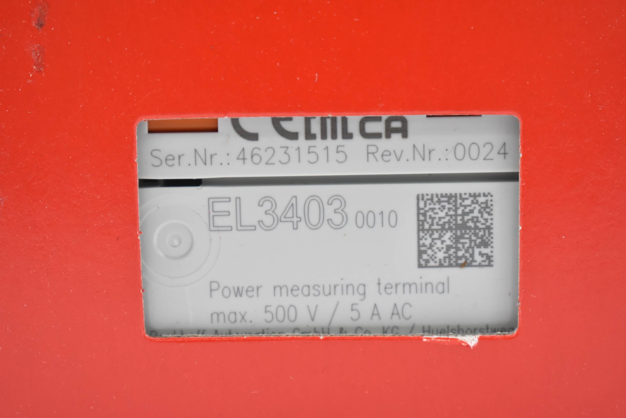 Beckhoff EtherCAT-Klemme 3-Kanal-Analog-Eingang EL3403-0010 ( EL 3403-0010 )