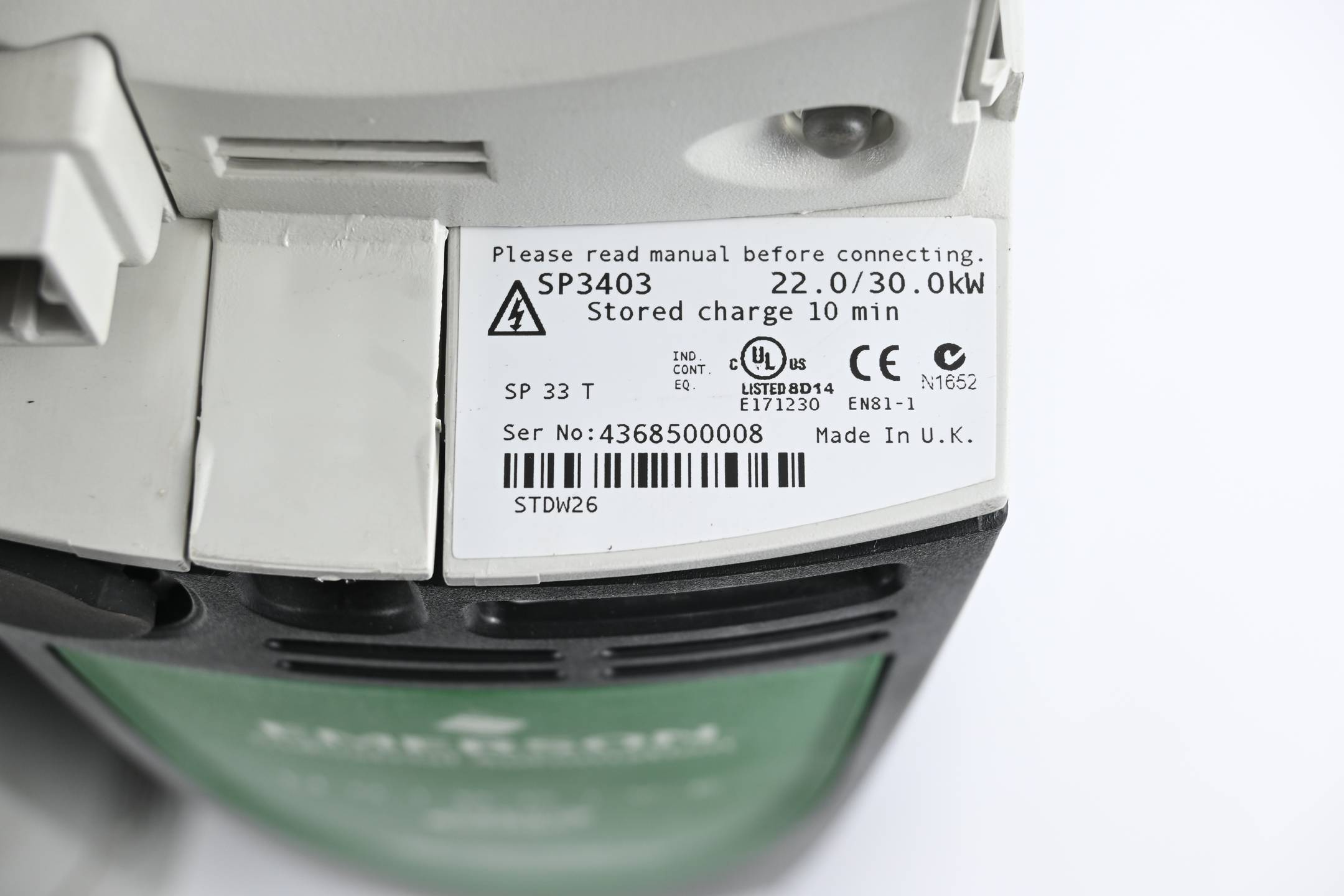 Emerson Control Techniques Unidrive SP3403 ( 22.0/30.0W ) inkl. SM-Keypad