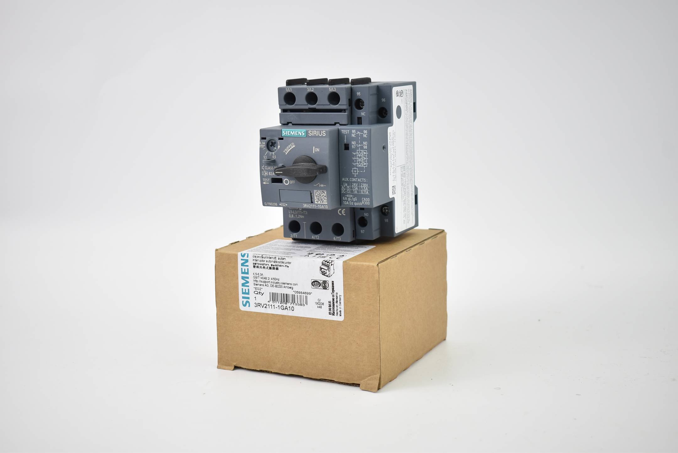 Siemens sirius Leistungsschalter Bg. S00 3RV2 111-1GA10 ( 3RV2111-1GA10 )