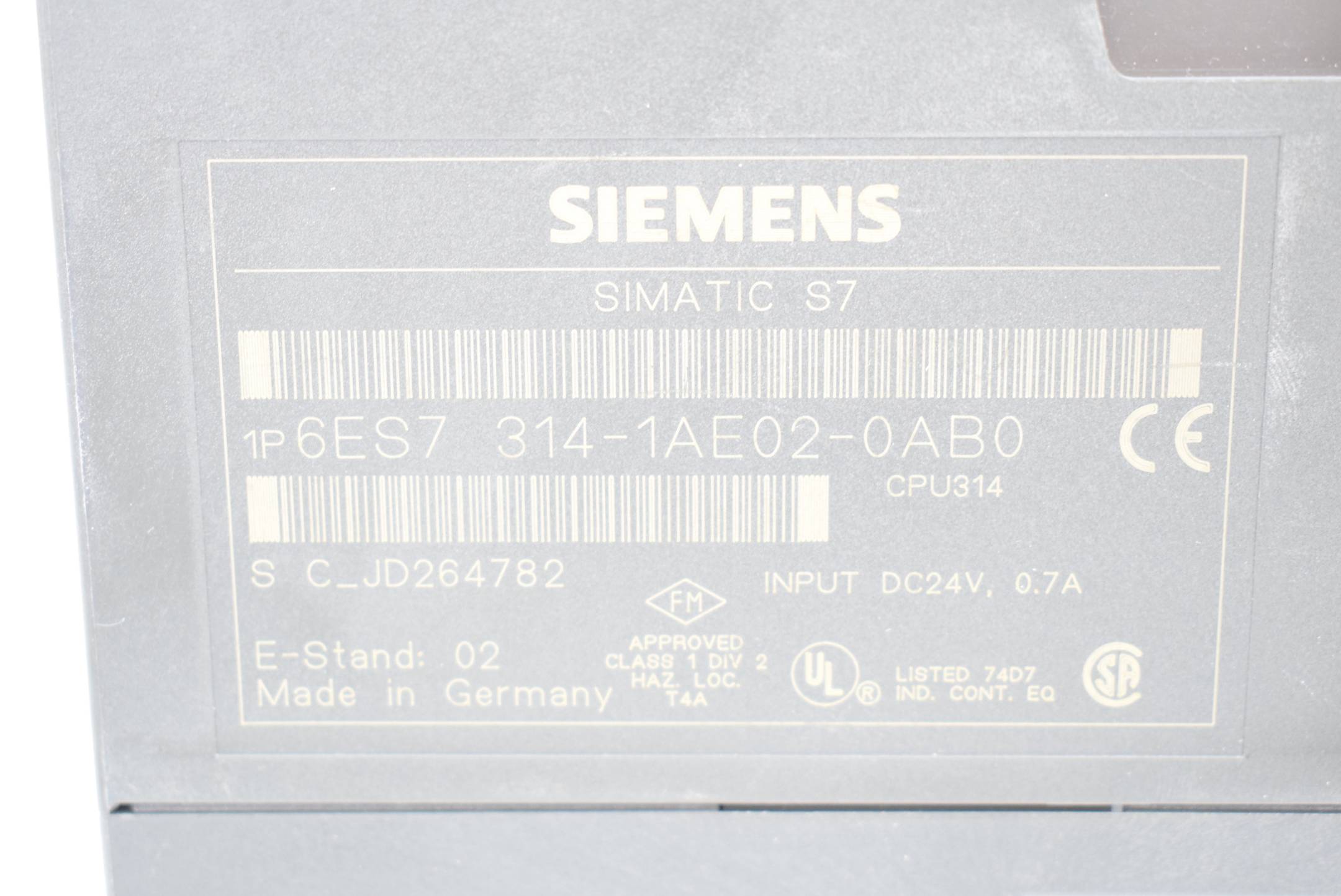 Siemens simatic S7-300 6ES7 314-1AE02-0AB0 ( 6ES7314-1AE02-0AB0 )