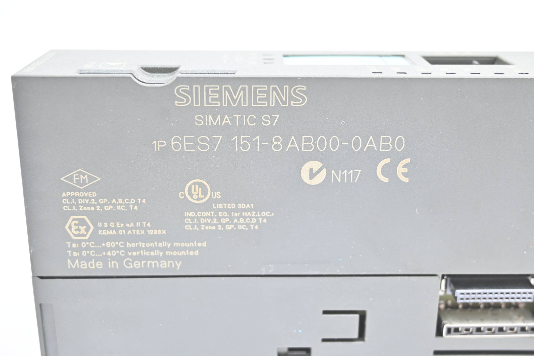 Siemens Simatic DP IM151-8 PN/DP CPU 6ES7151-8AB00-0AB0 ( 6ES7 151-8AB00-0AB0 ) 