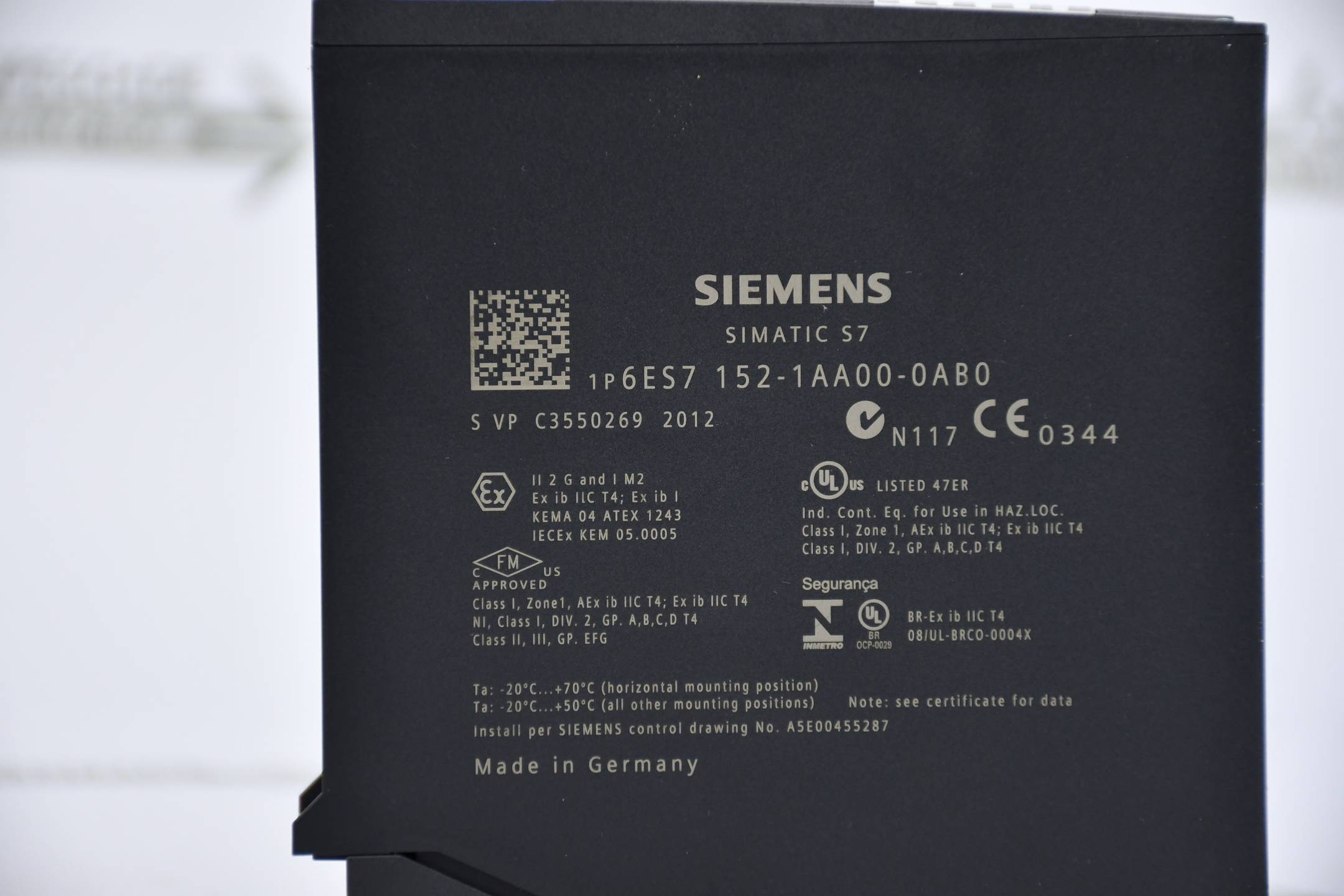 Siemens simatic IM 152-1 ET200iSP 6ES7152-1AA00-0AB0 ( 6ES7 152-1AA00-0AB0 ) E12