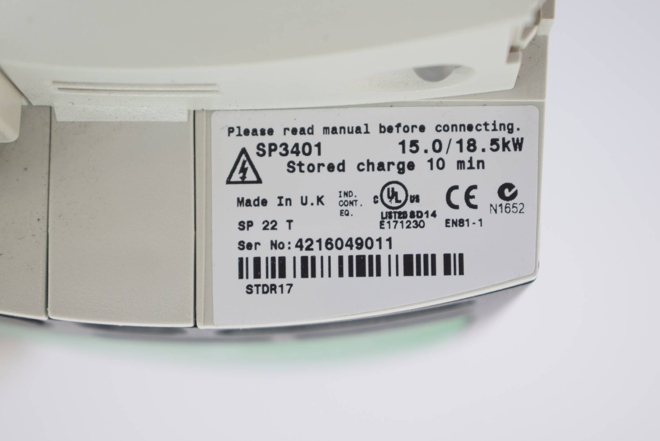 Emerson Control Techniques Unidrive SP3401 15/18kW Inkl. Netzfilter Emerson Control Techniques Unidrive SP3401 15/18kW Inkl. Netzfilter