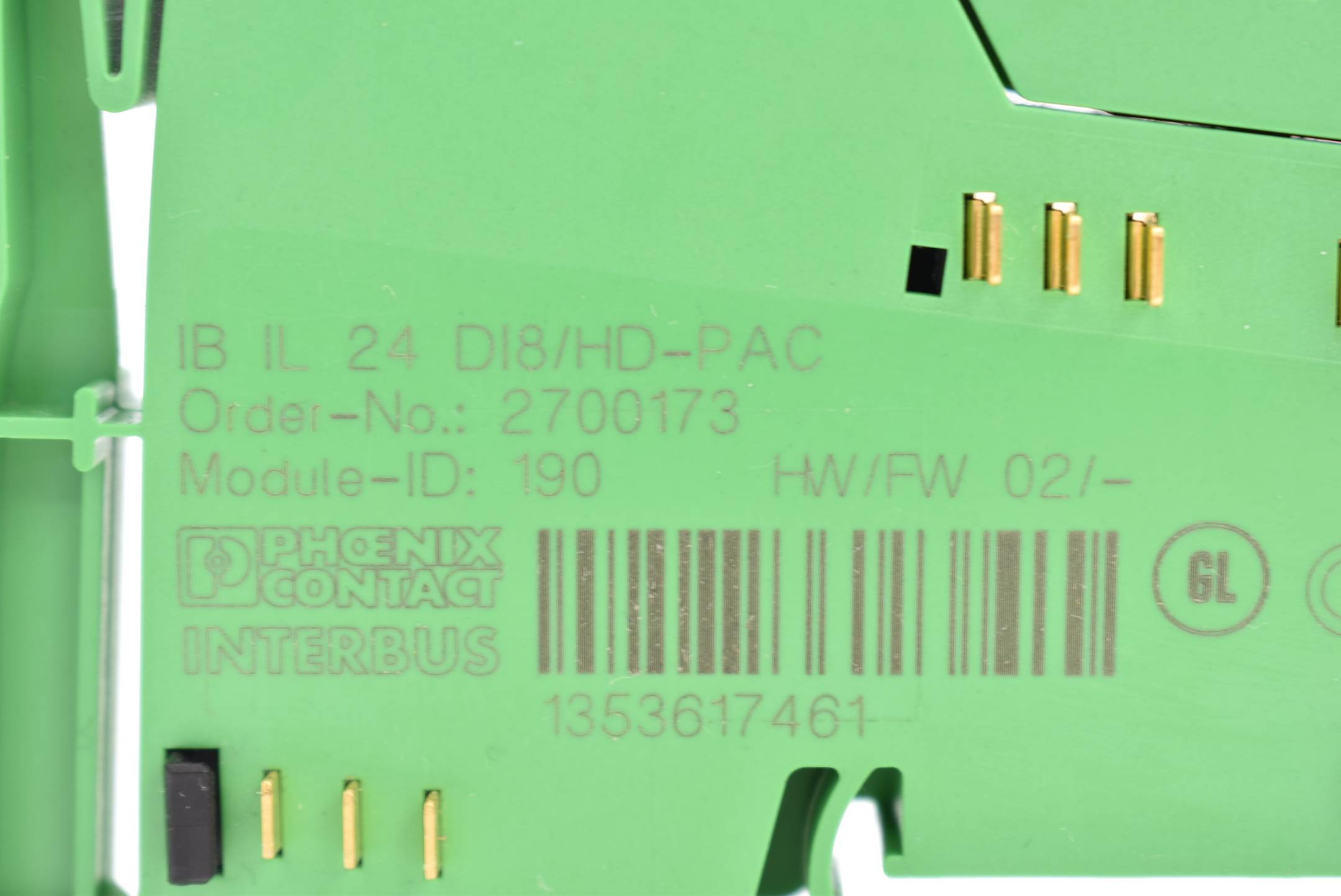 Phoenix Contact Digitalmodul IB IL 24 DI8/HD-PAC ( 2700173 )
