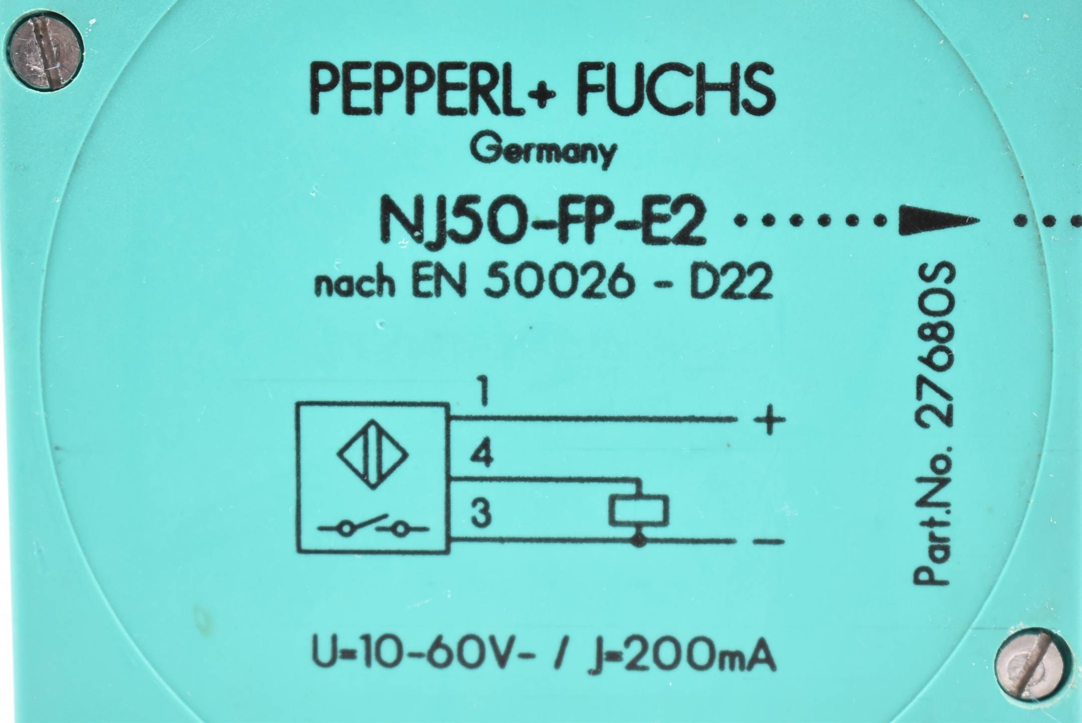 Pepperl+Fuchs Induktiver Sensor NJ50-FP-E2 ( 27680S )