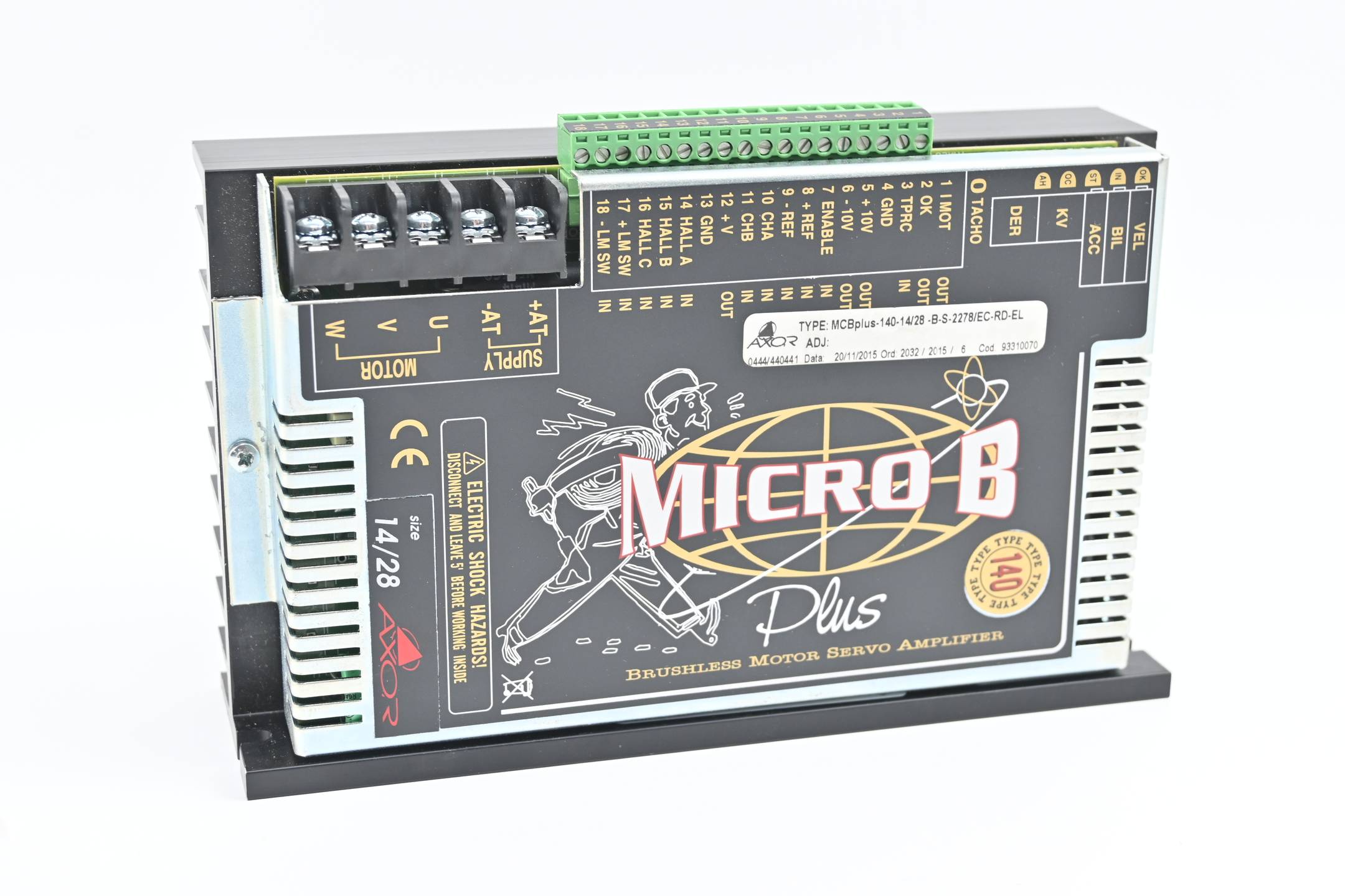 Axor Brushless Motor Servo Amplifier MCBplus-140-14/28-B-S-2278/EC-RD-EL